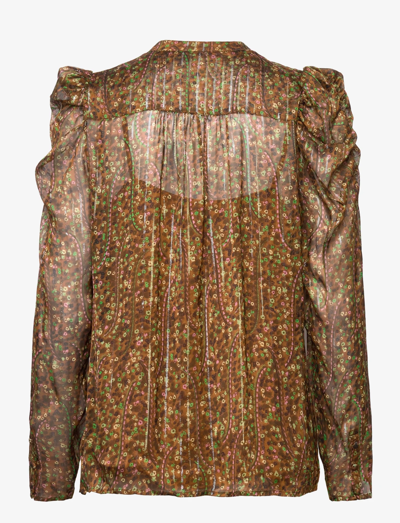 Dante6 - Pheo print blouse - long-sleeved blouses - multicolour - 1
