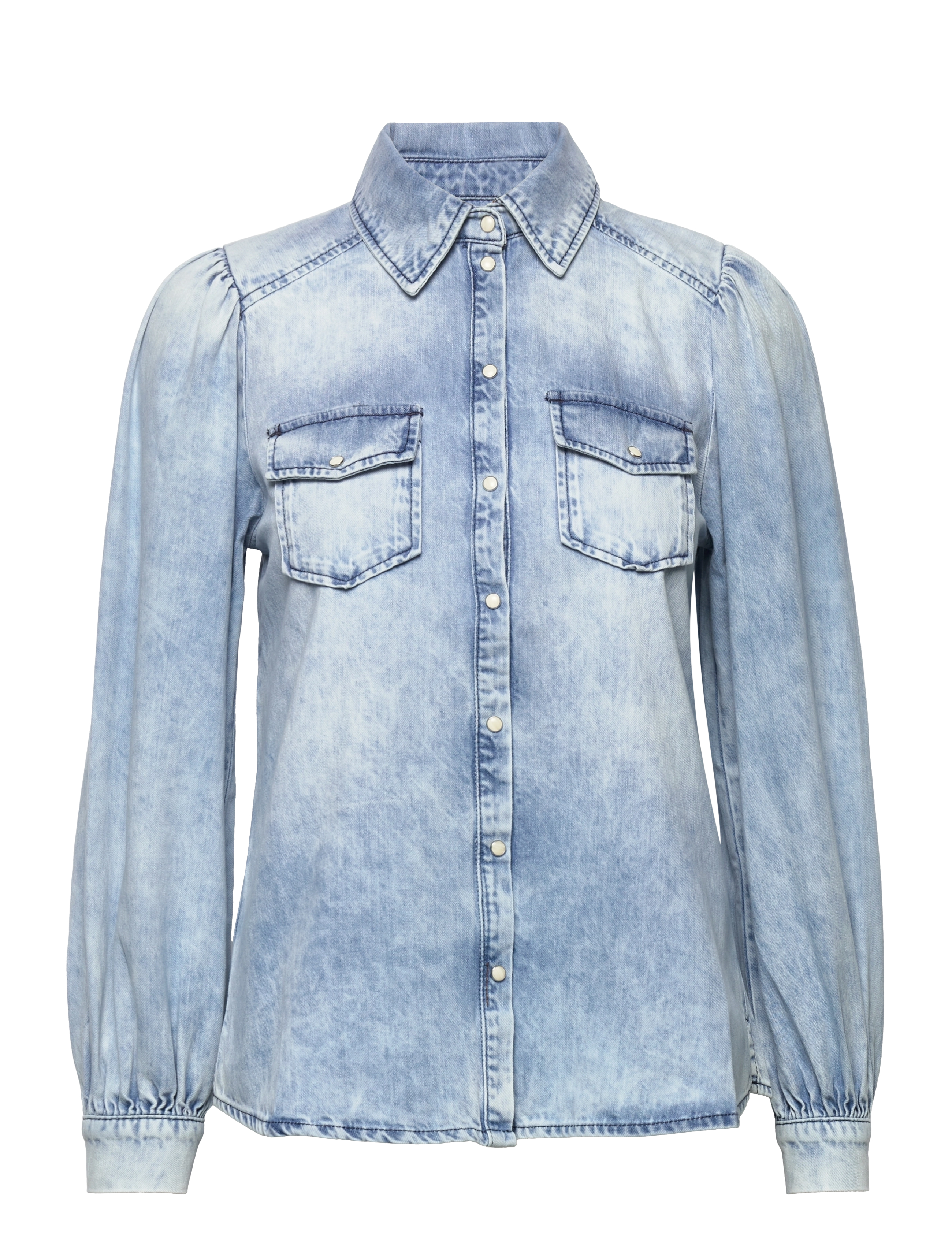 Dante6 - Percey denim blouse - sky blue - 0
