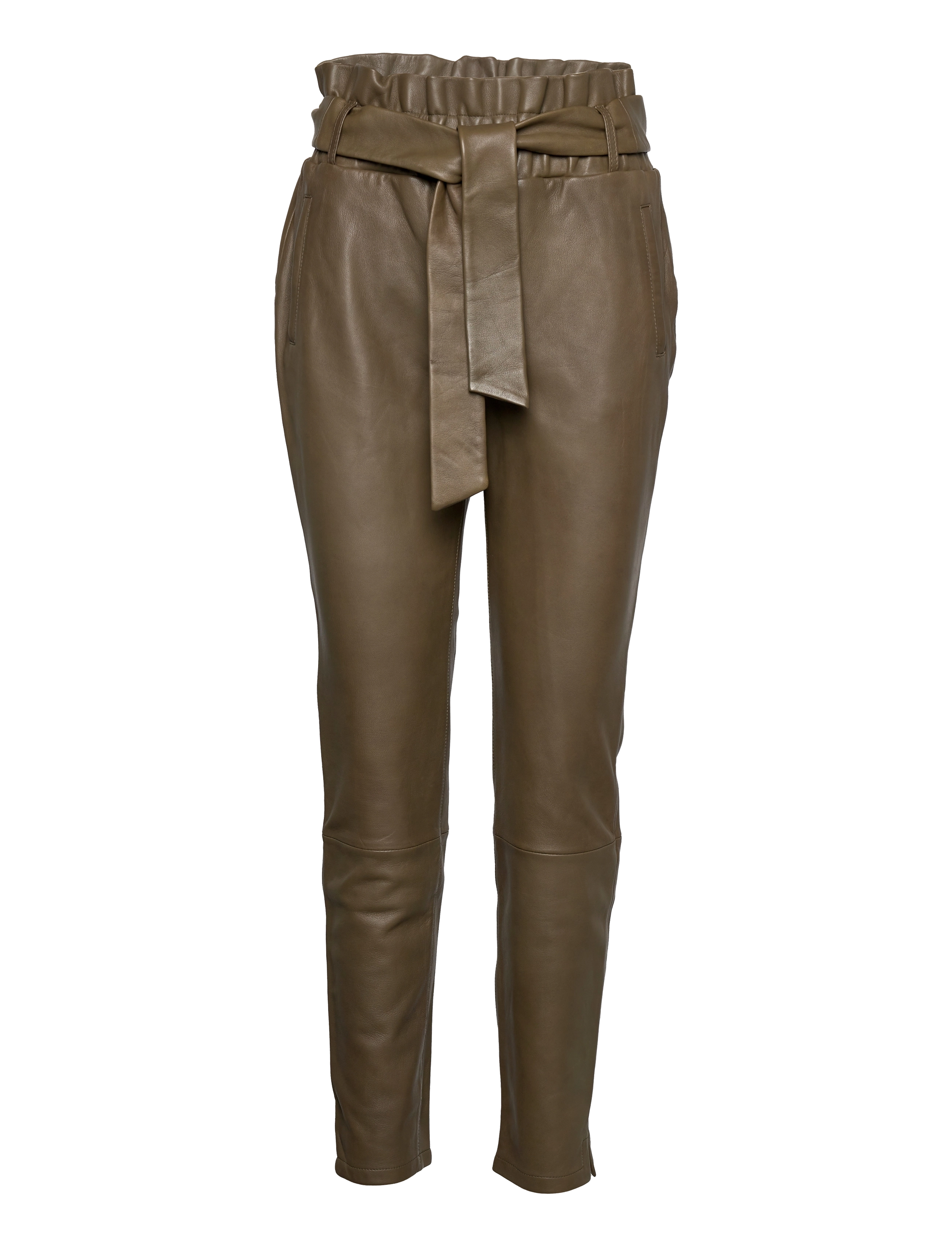 Dante6 - Duncan leather pants - olive green - 0