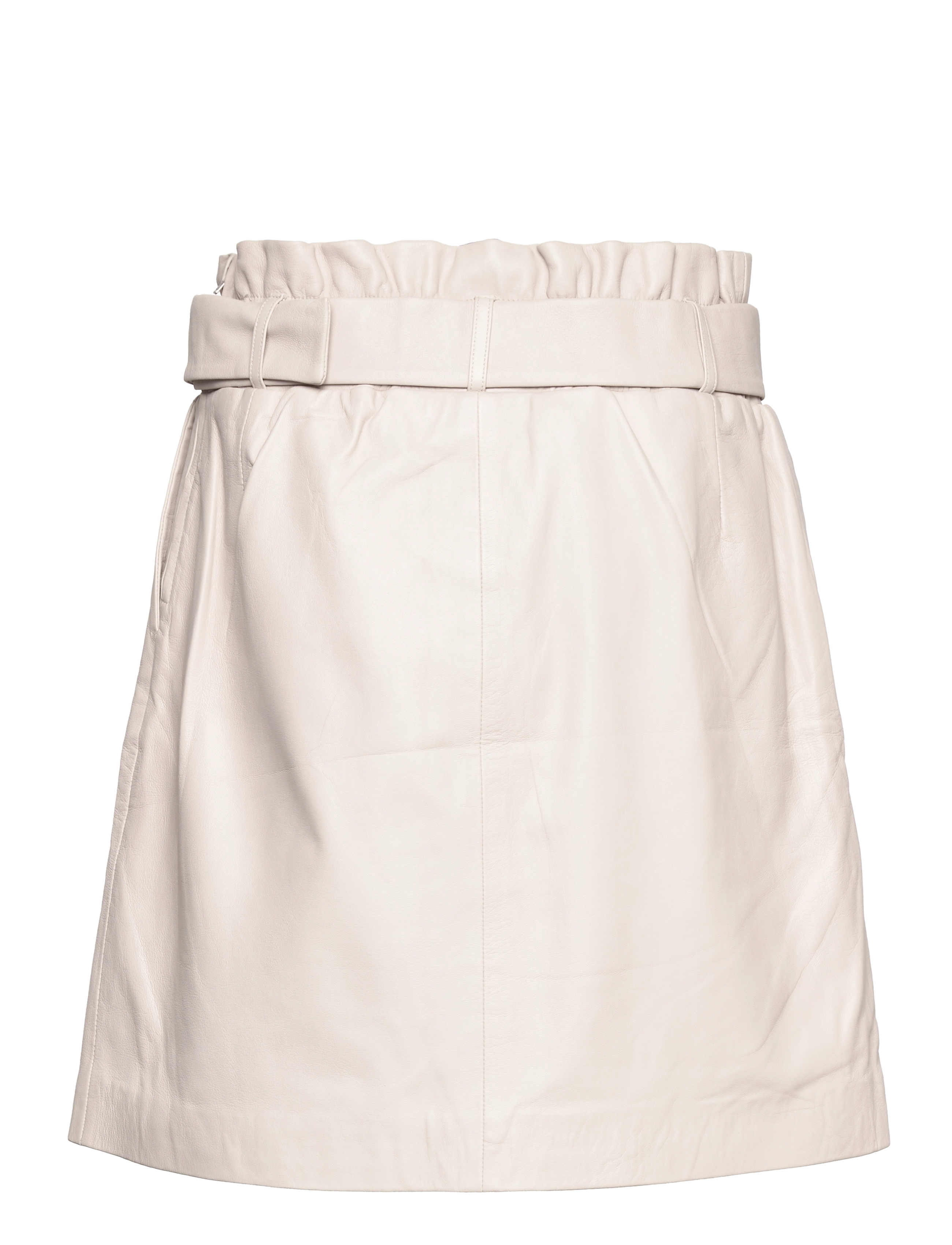 Dante6 - Leith leather skirt - powder puff - 1