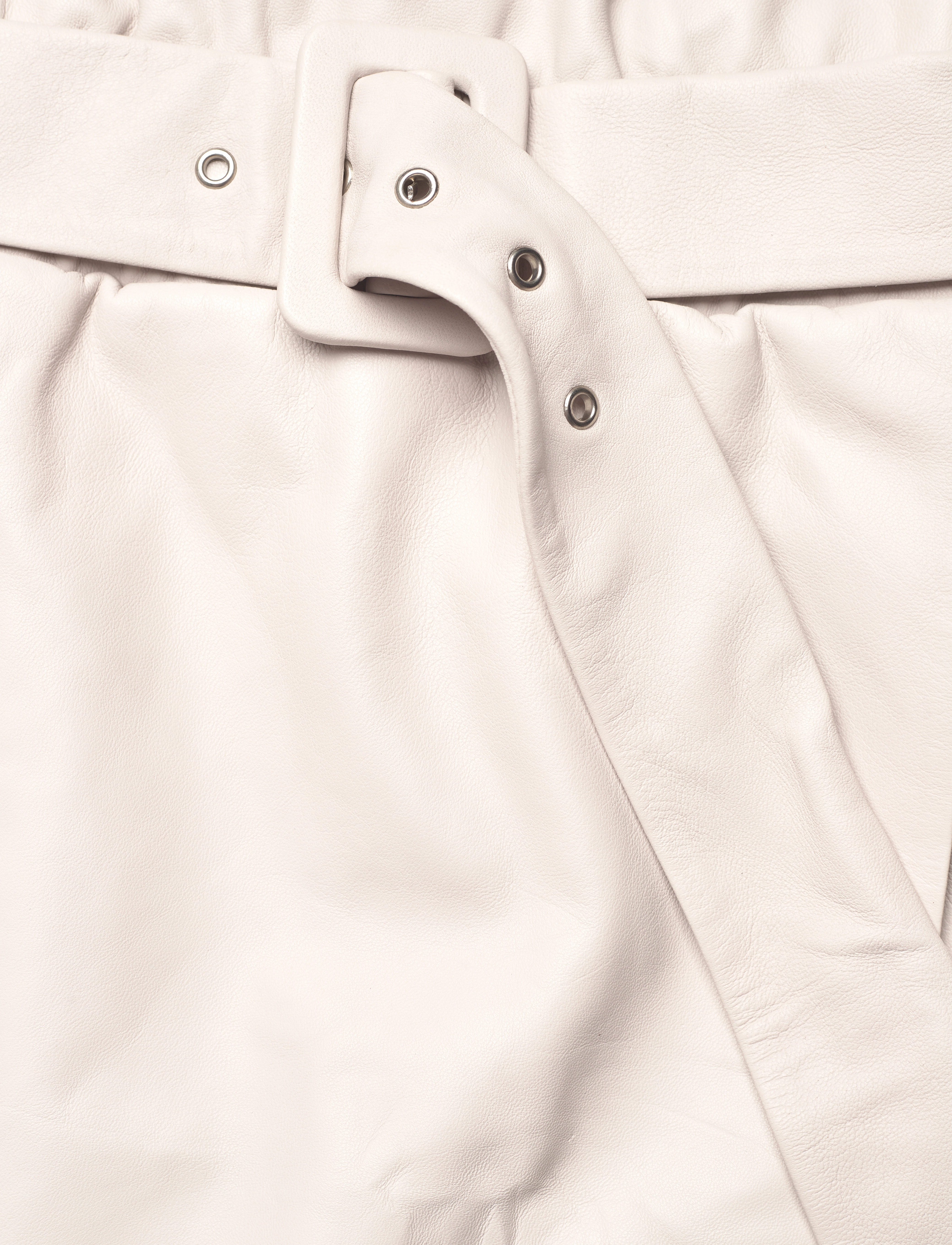 Dante6 - Leith leather skirt - powder puff - 4