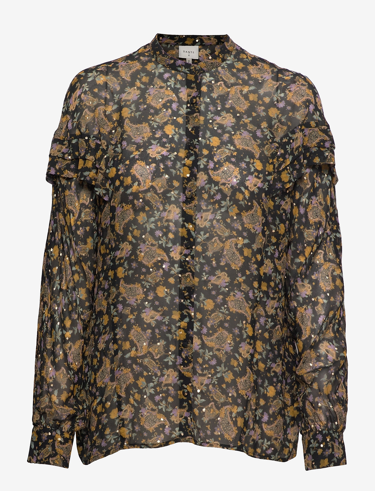 Dante6 - Keri print blouse - langærmede bluser - multicolour - 0