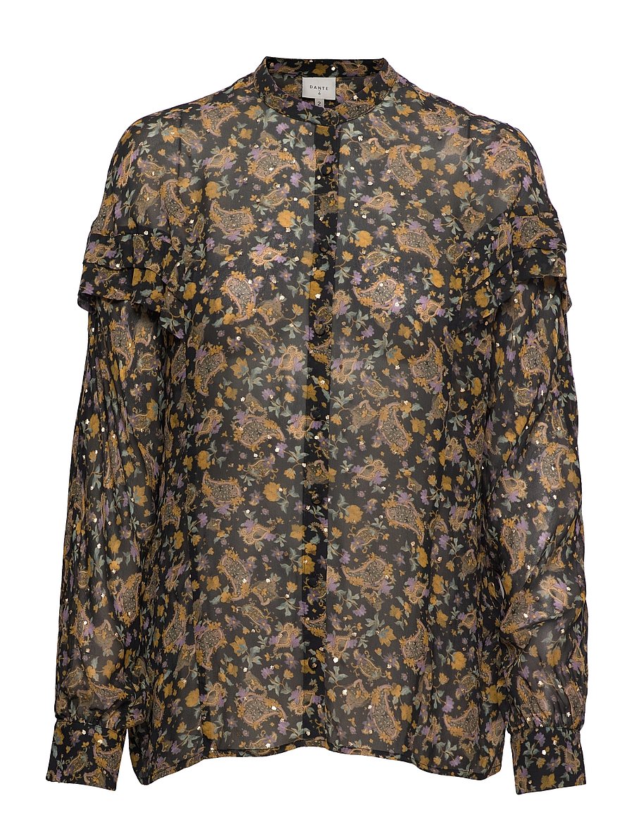 Dante6 - Keri print blouse - langärmelige blusen - multicolour - 0
