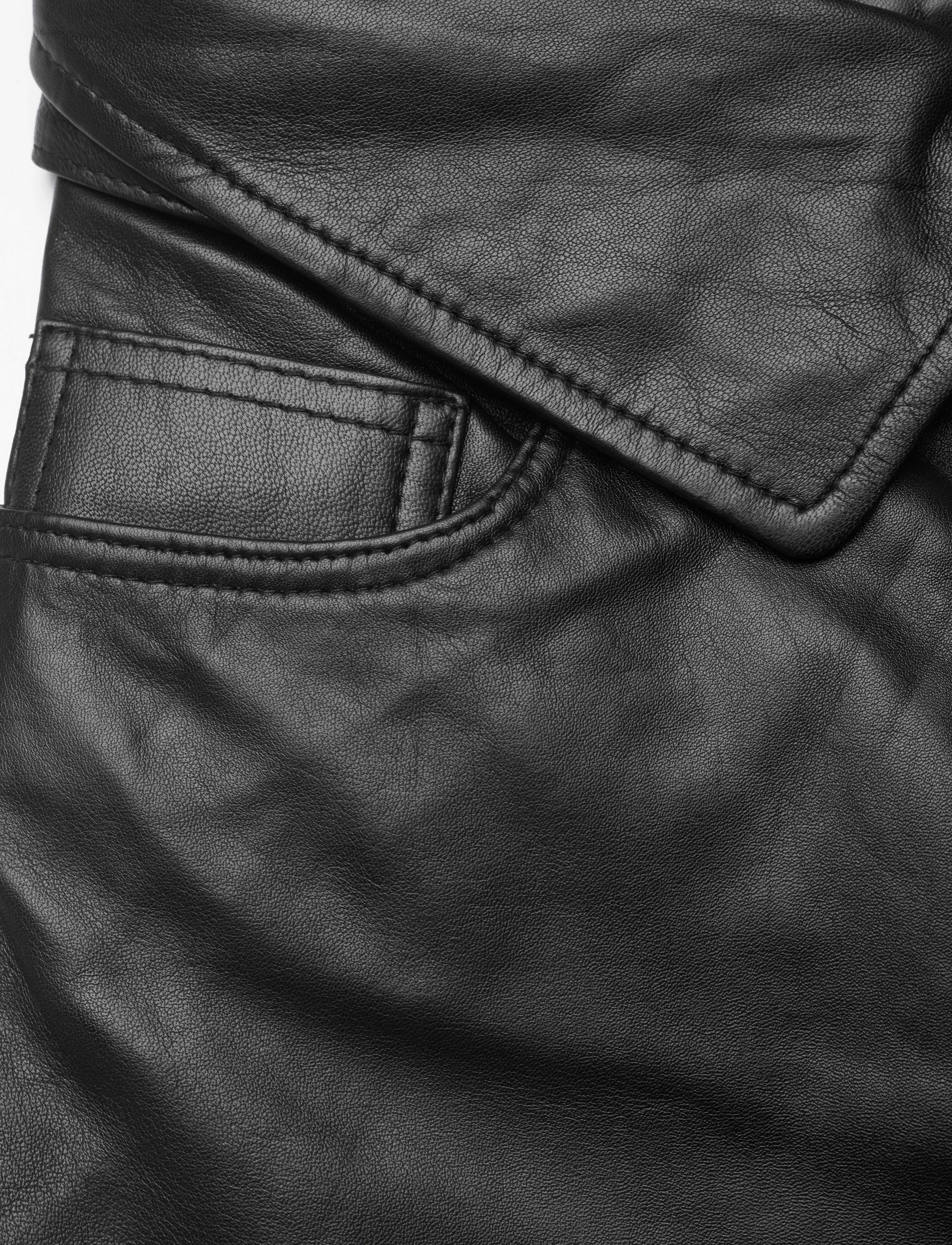 Dante6 - Faville leather pants - raven - 2