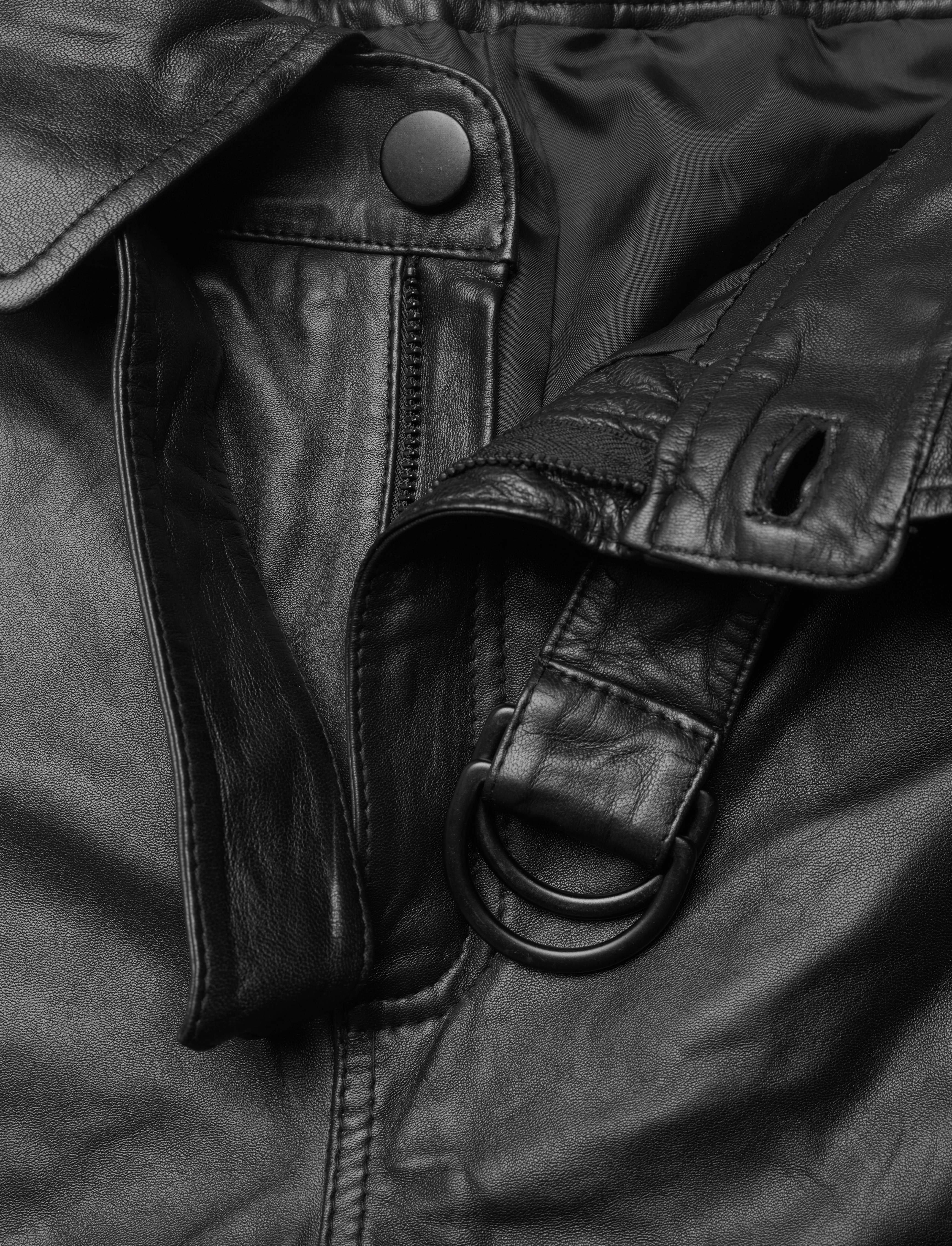 Dante6 - Faville leather pants - raven - 3