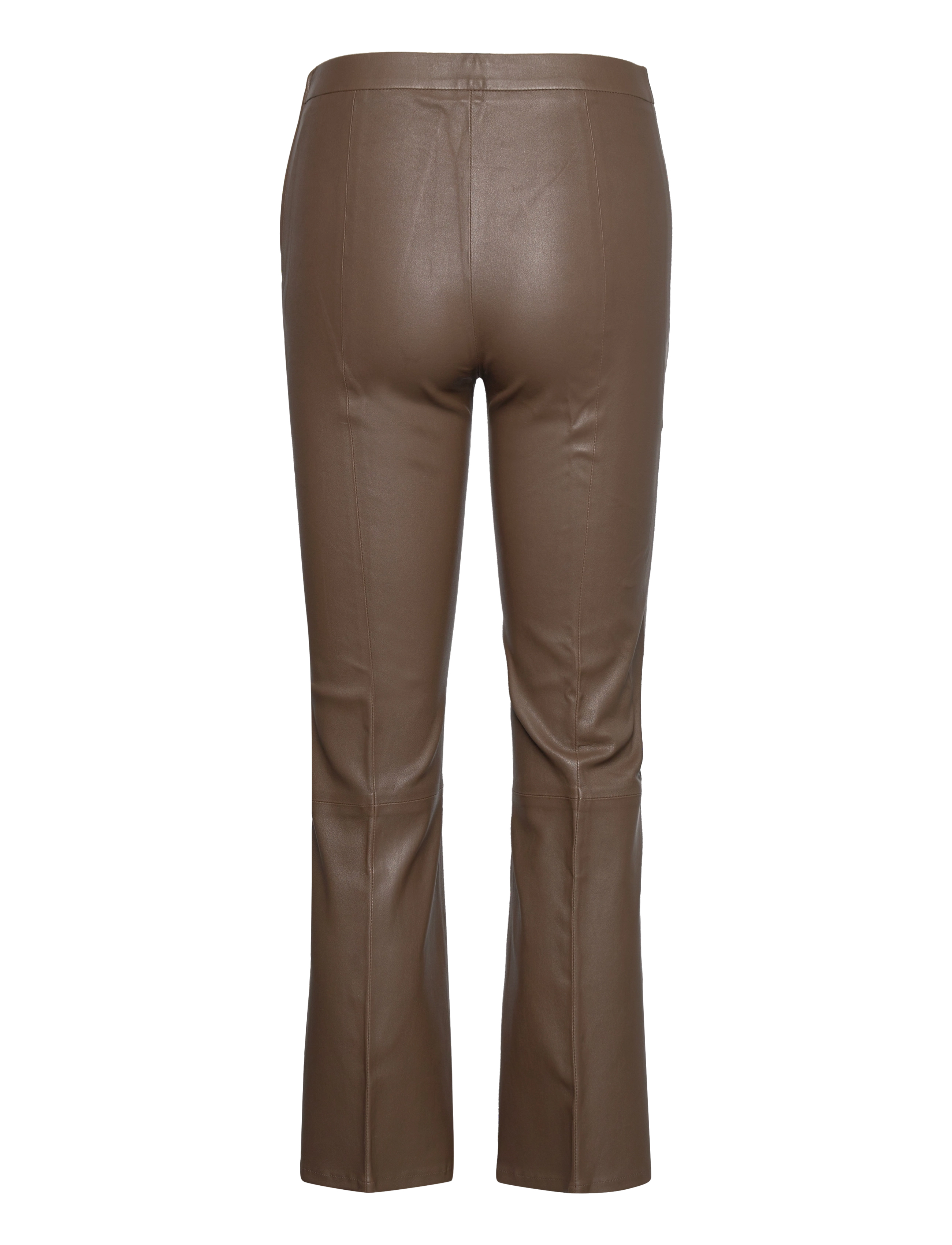 Dante6 - Tyson flare leather pants - smokey olive - 1