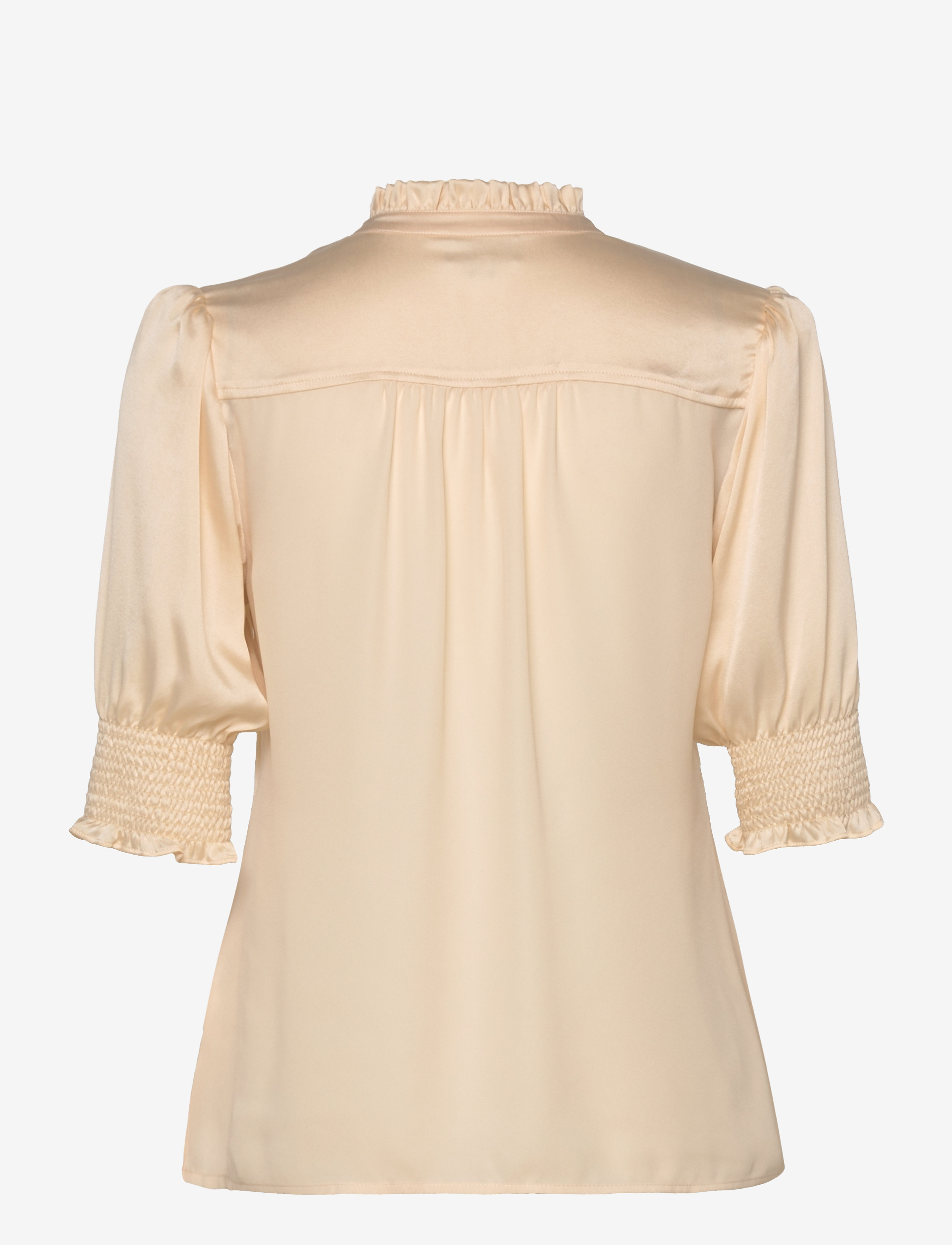 Dante6 - Allisto stretch silk mix top - butter cream - 2