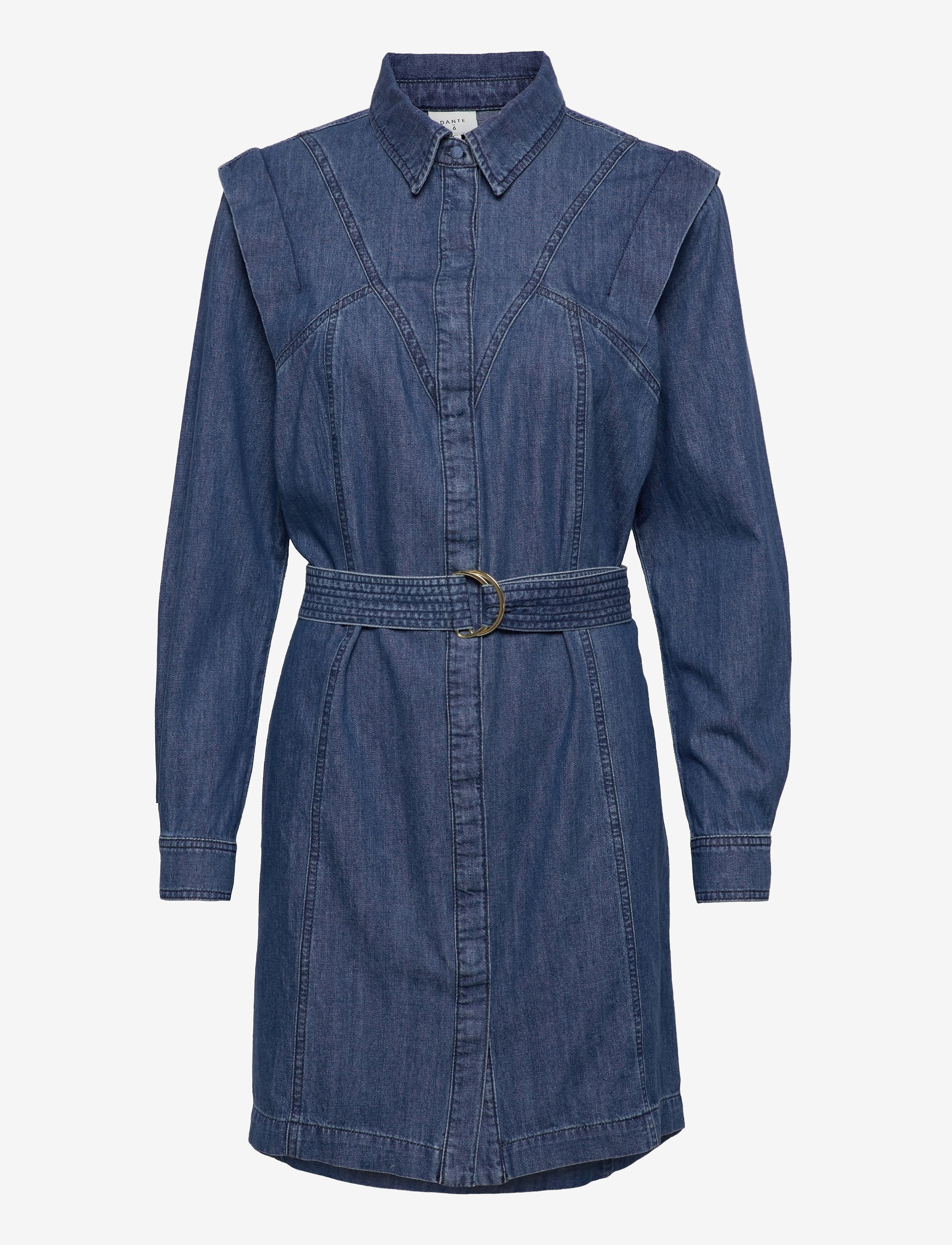 Dante6 - Wonderful denim dress - vintage blue - 1