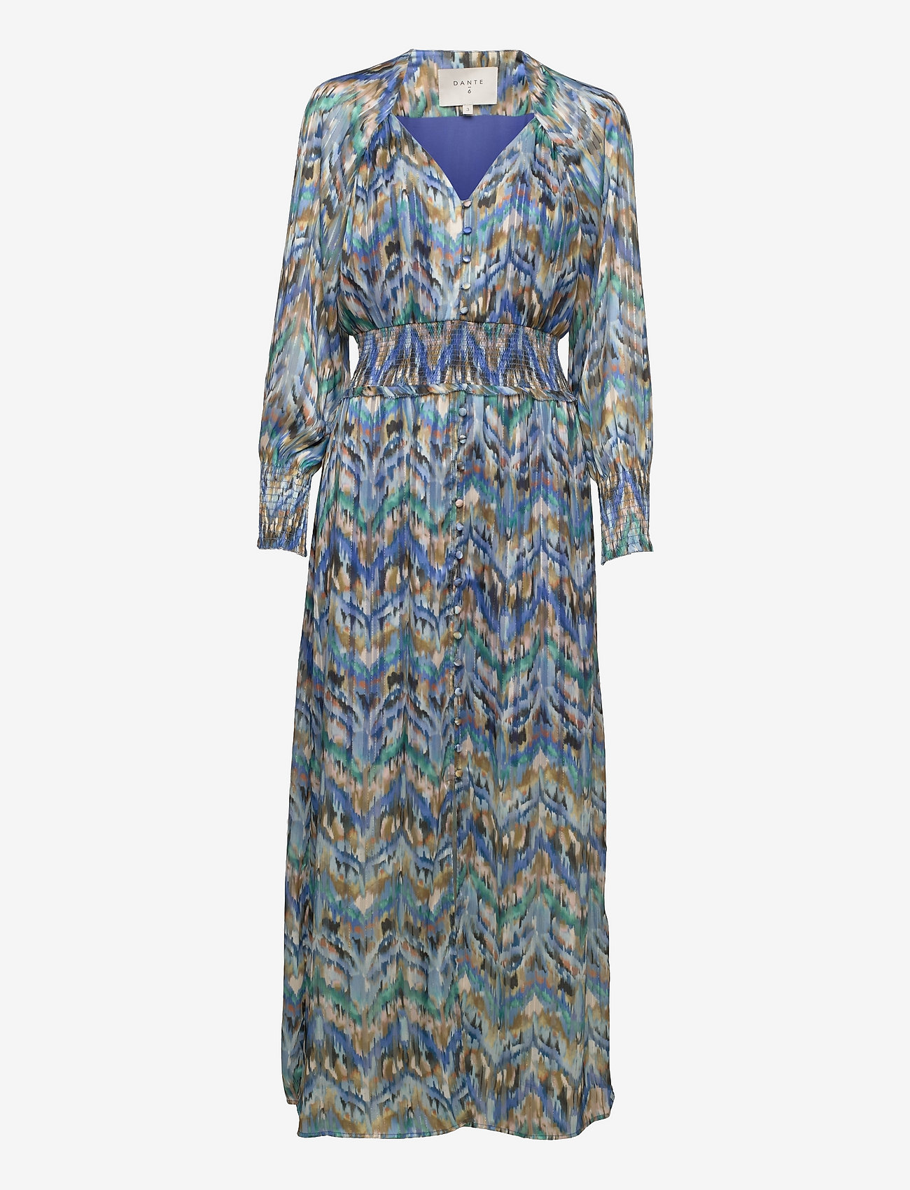 chinese dress ladies Dante Maxi Dress French Blue Stripe – LUXMII