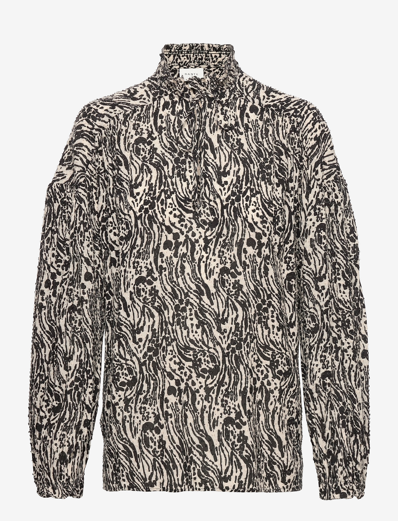 Dante6 - Cameron print top - blouses met lange mouwen - raven - 0