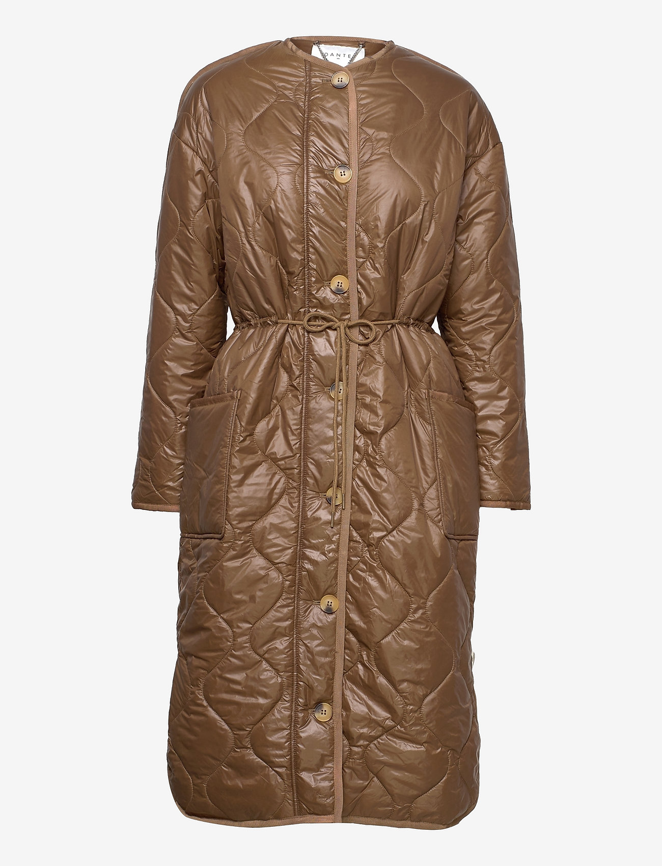 Dante6 - Reece quilted coat - brown sugar - 1