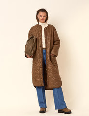 Dante6 - Reece quilted coat - spring jackets - brown sugar - 4