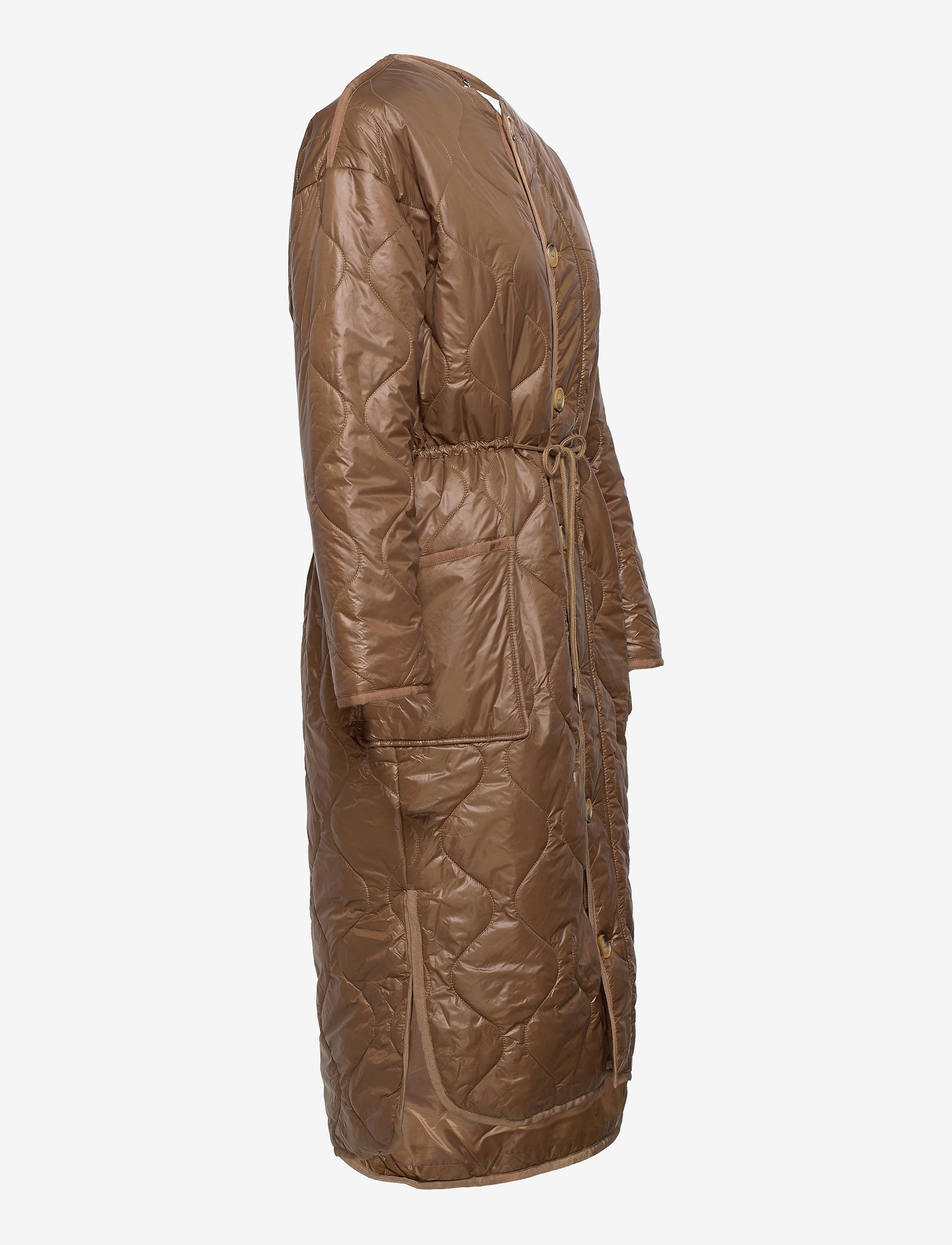 Dante6 - Reece quilted coat - brown sugar - 4