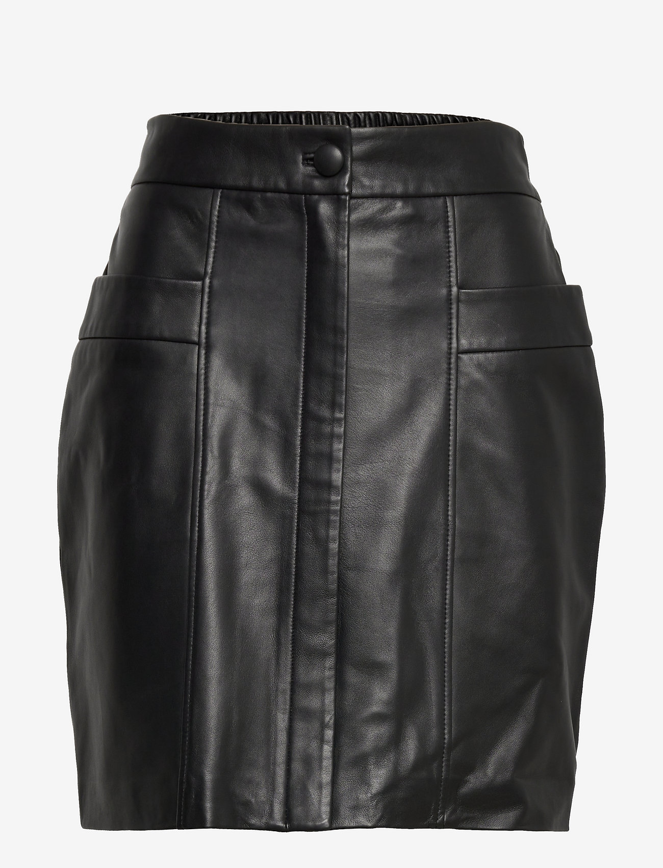 Kai leather skirt - RAVEN