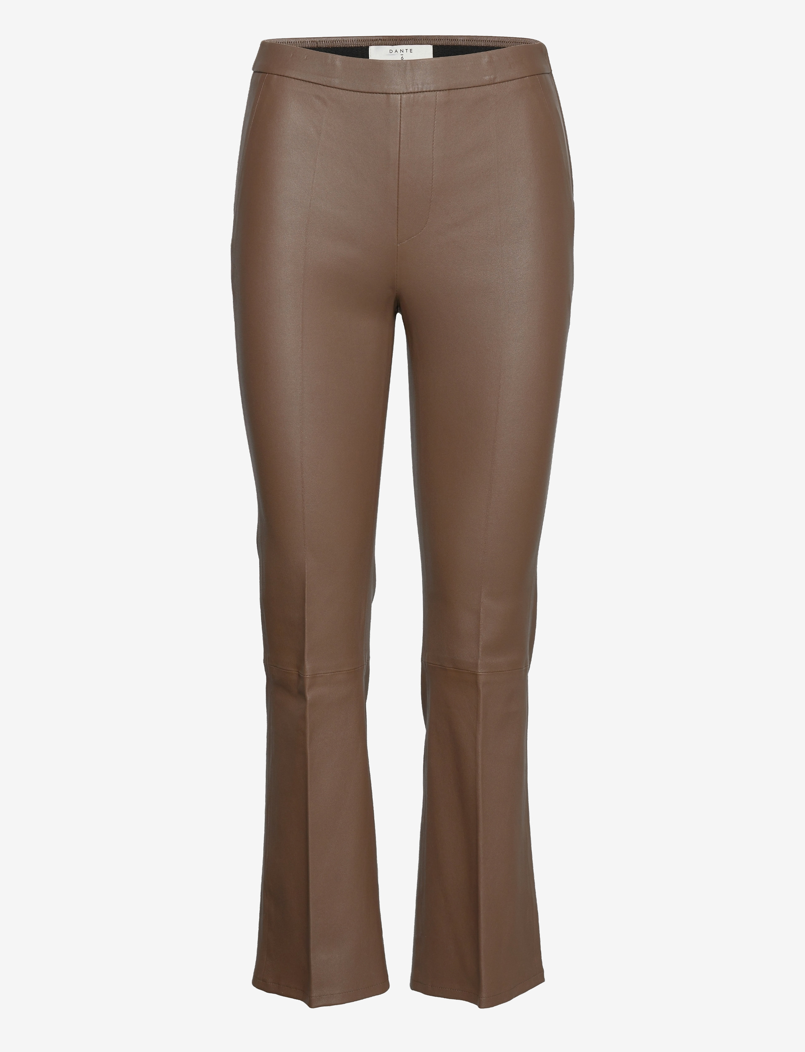 Dante6 - Tyson crop flare leather pants - brown sugar - 1