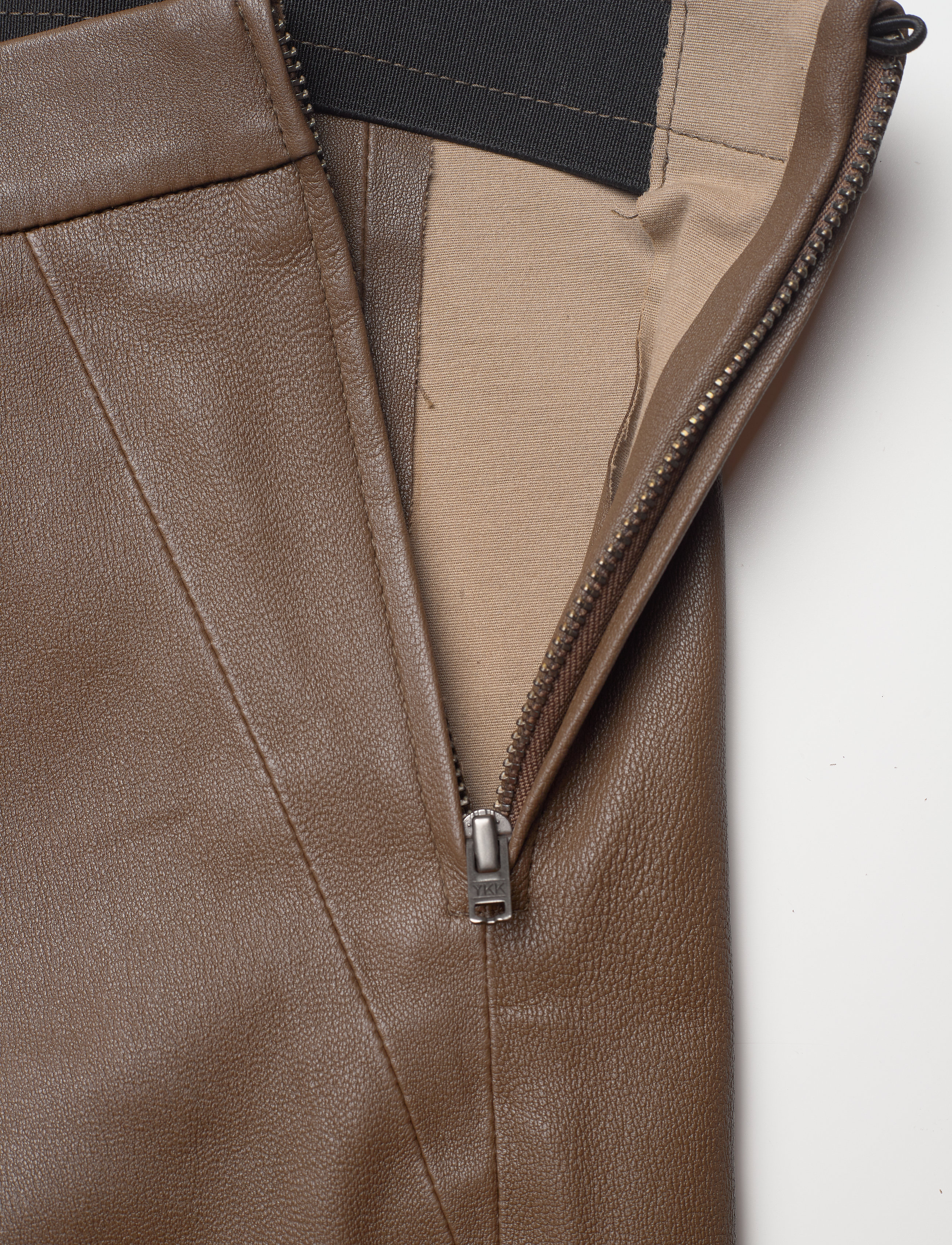 Dante6 - Tyson crop flare leather pants - brown sugar - 3