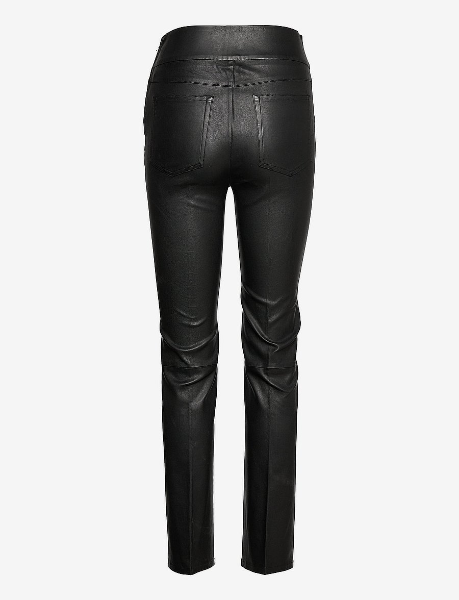 Dante6 - Fyen stretch leather pants - raven - 1