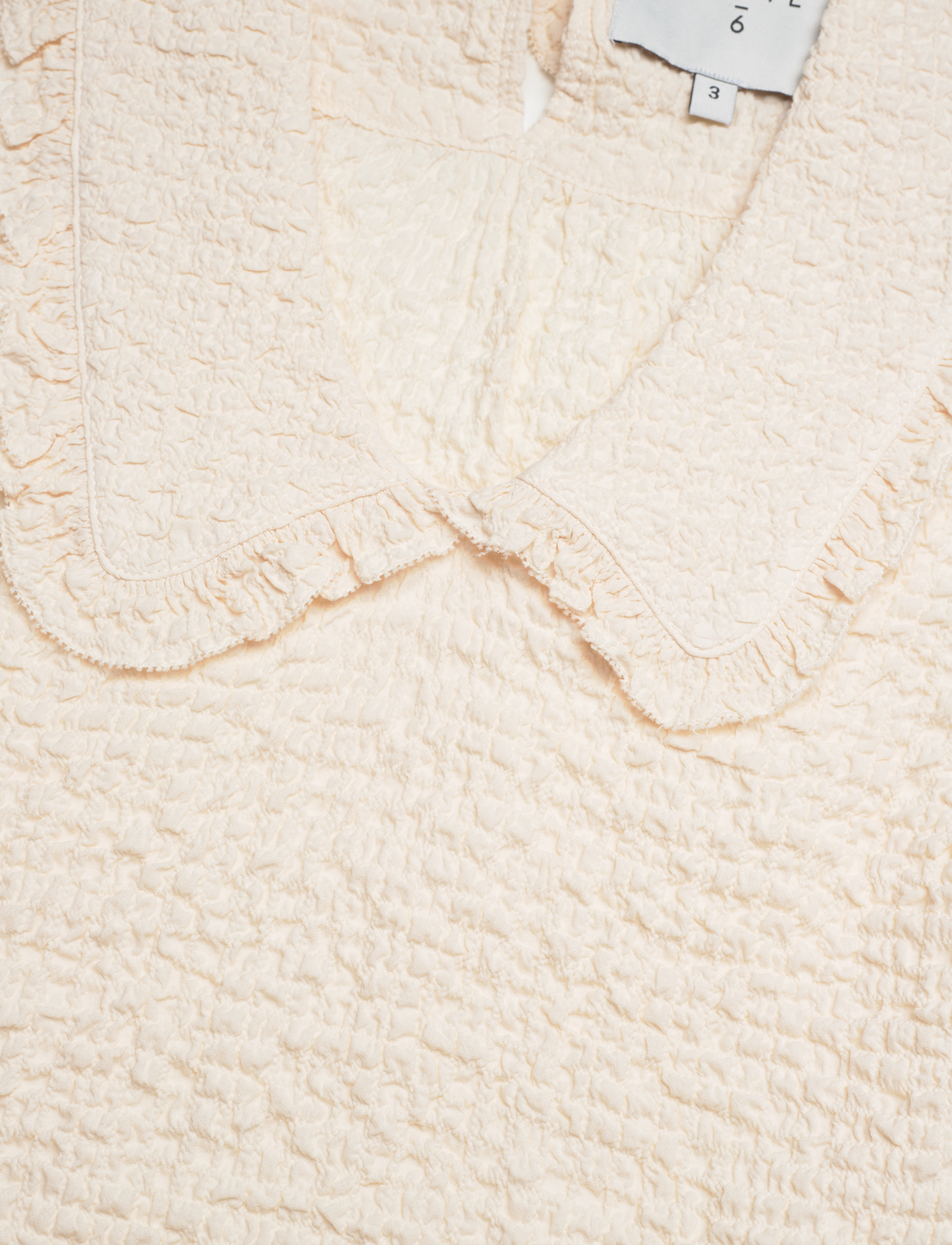 Dante6 - Voyage seersucker top - butter cream - 2