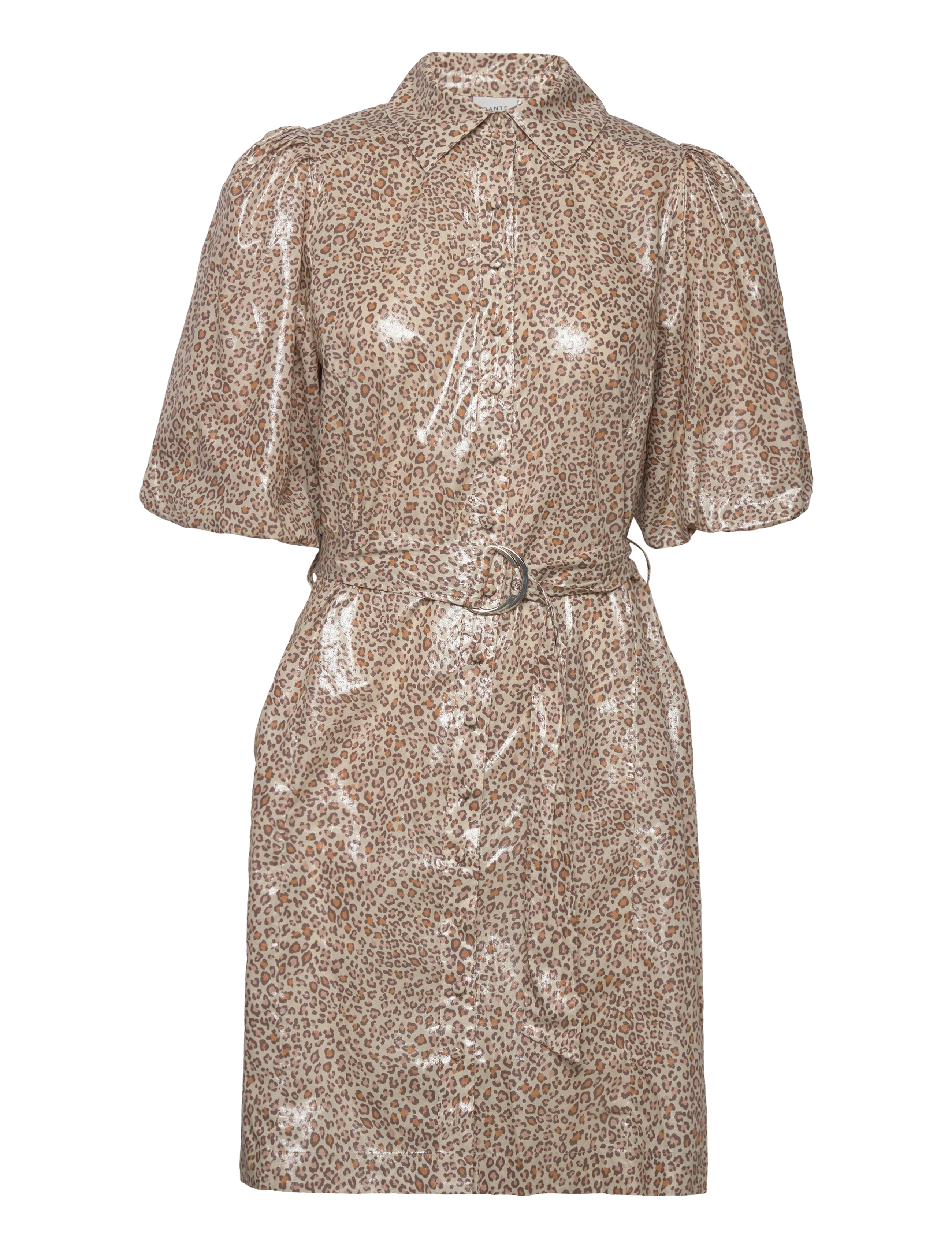 Dante6 Mirri leopard dress - Tøj - MULTICOLOUR / beige