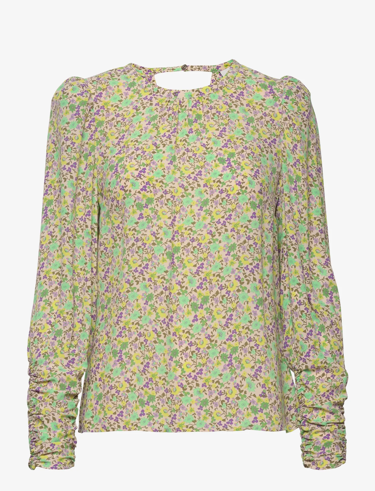 Dante6 - Helena flower top - long-sleeved blouses - multicolour - 0