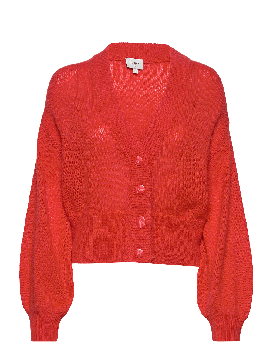 Dante6 - Jessy cardigan - sunset red - 0