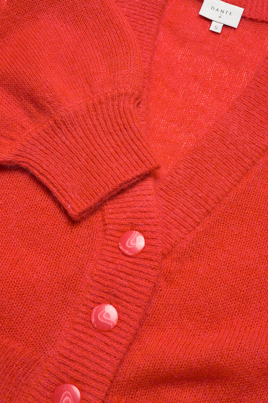 Dante6 - Jessy cardigan - sunset red - 3