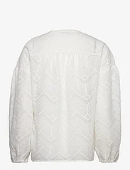 Dante6 - Darya embrodery blouse - long-sleeved blouses - milk white - 1