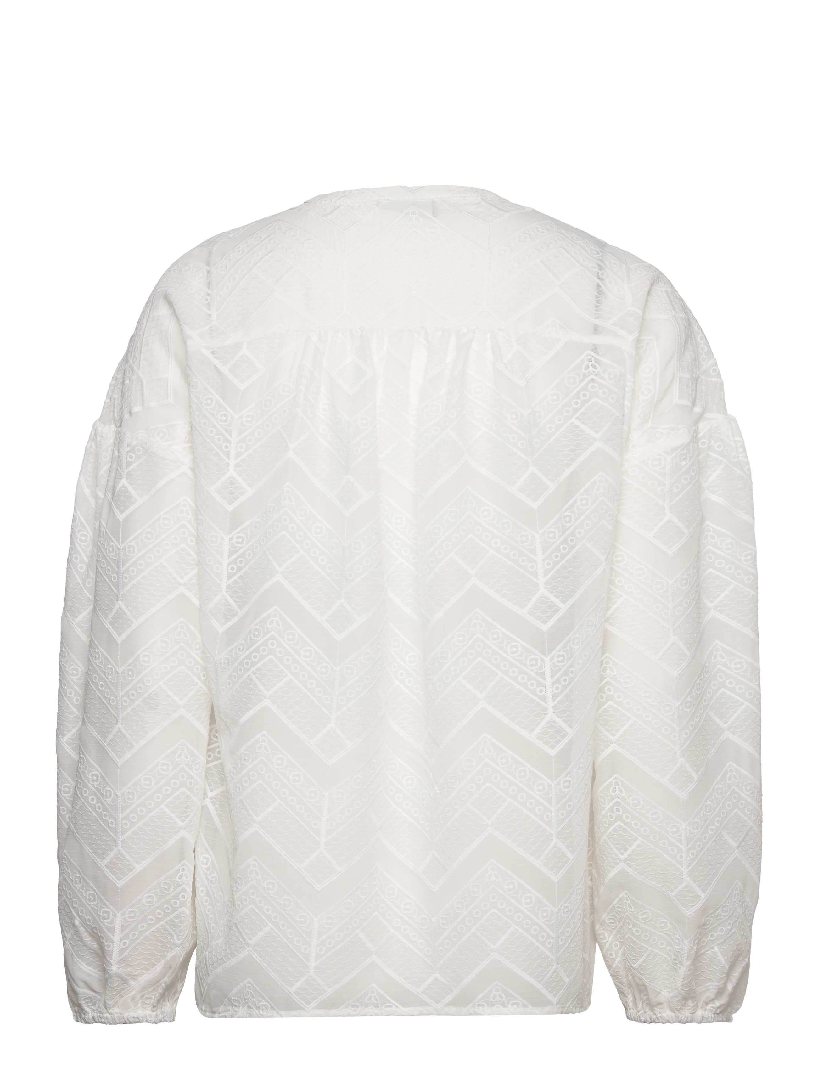 Dante6 - Darya embrodery blouse - milk white - 1