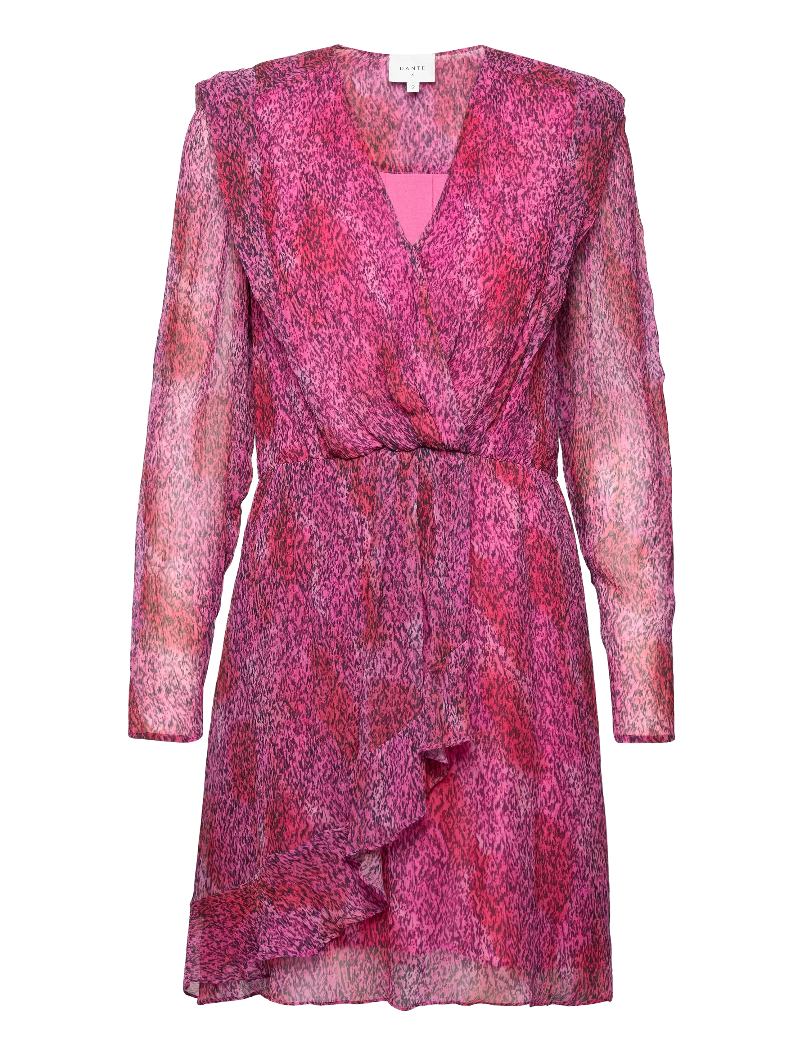 DANTE6 Angie Printed Bodycon Kleid Pink - 36 - Damen