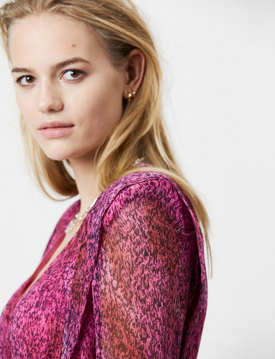 Dante6 - Angie printed bodycon dress - korta klänningar - multicolour - 4