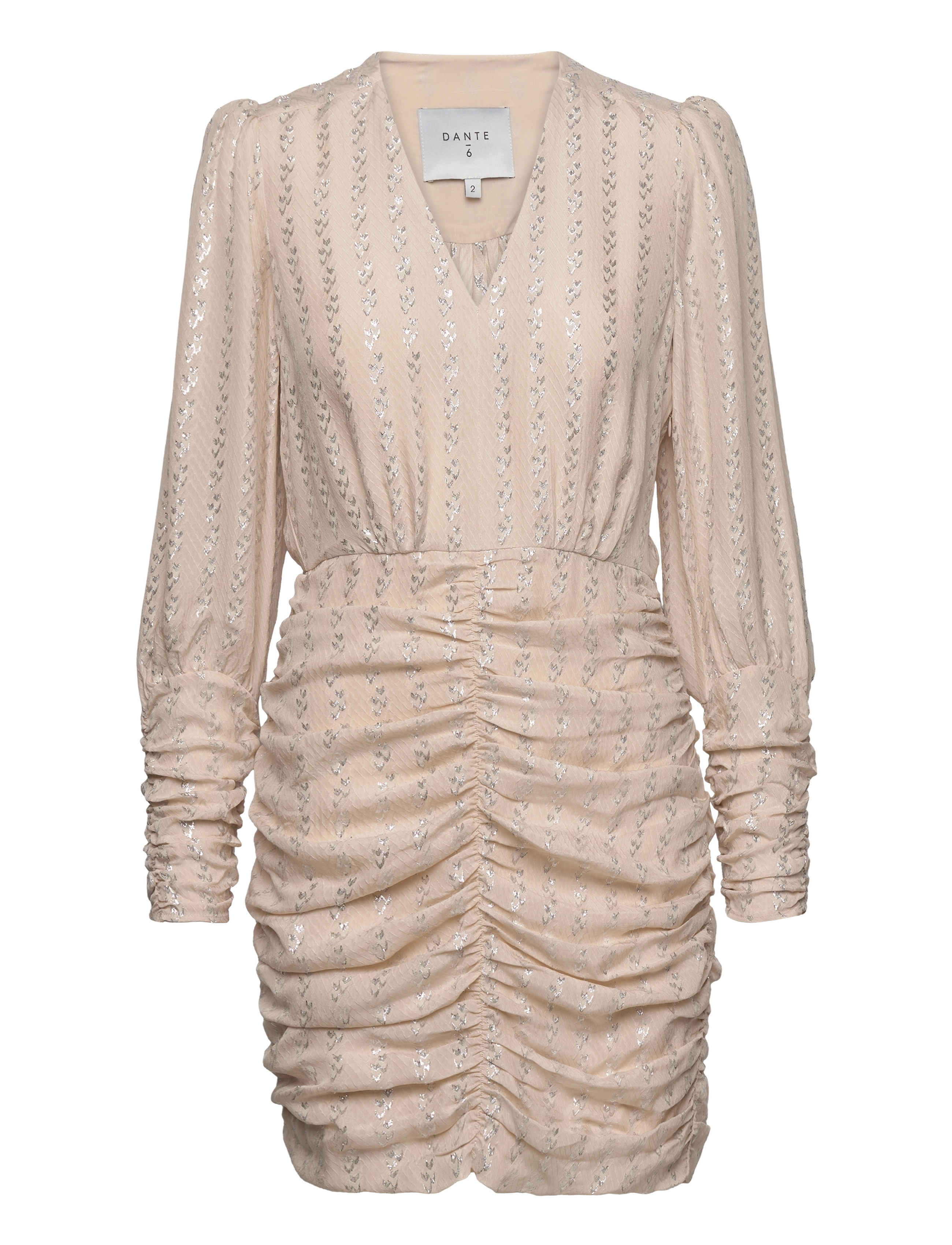 Dante6 - D6Douze draped mini dress - chalk - 1
