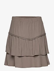 Dante6 - D6Chia eyelet mini skirt - korte nederdele - warm grey - 0