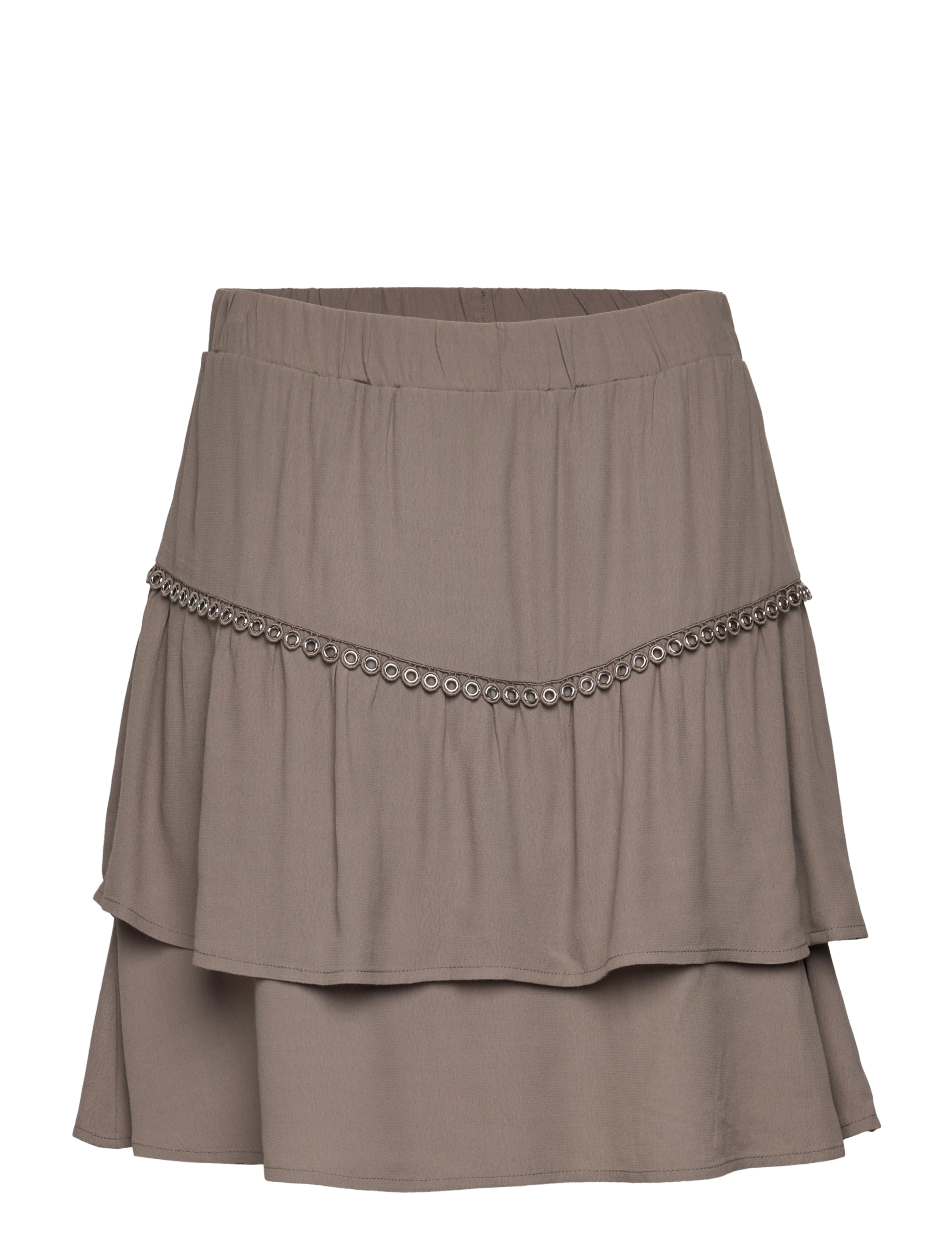 Dante6 D6Chia eyelet mini skirt - Korte nederdele - WARM GREY / grey