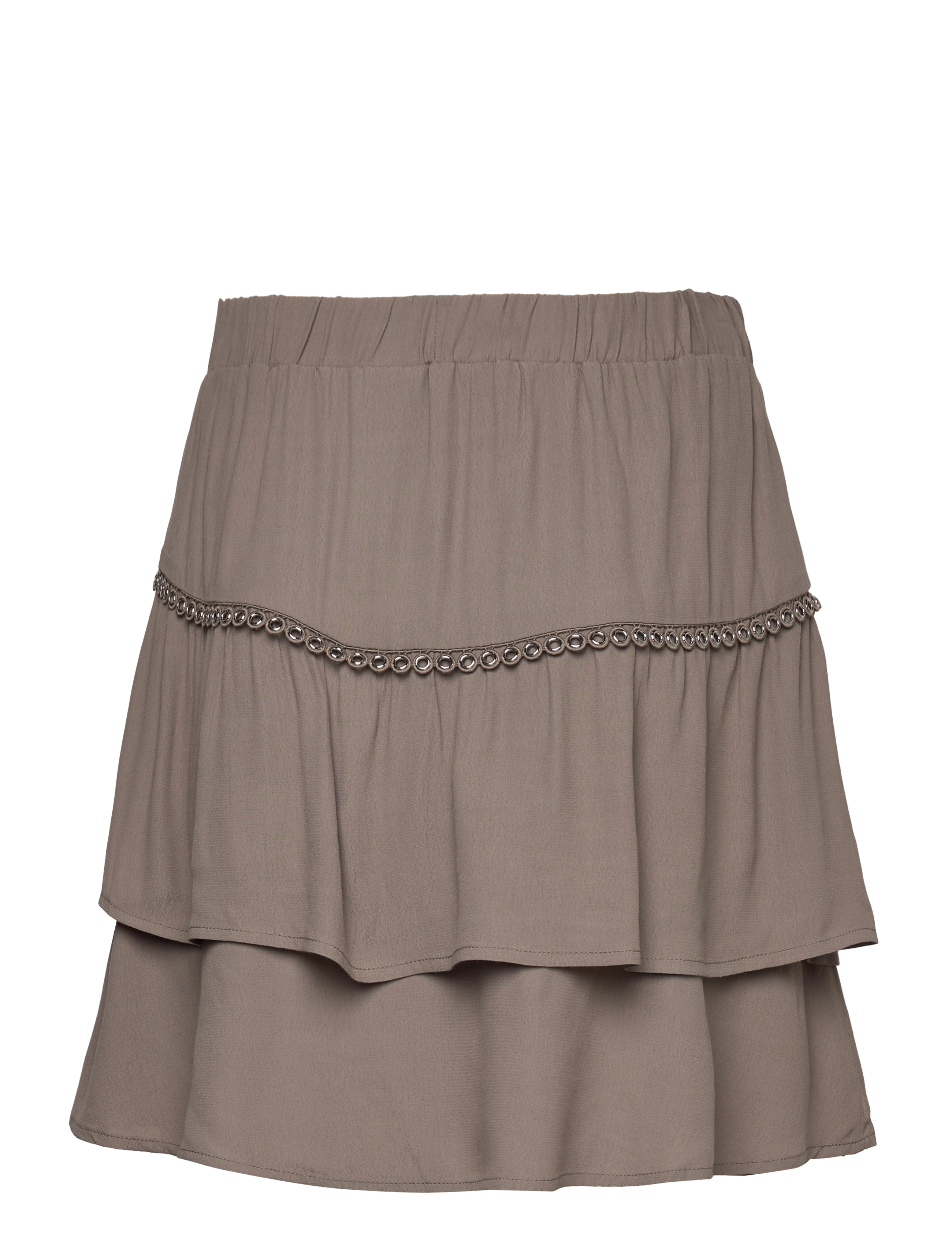 Dante6 - D6Chia eyelet mini skirt - korte nederdele - warm grey - 2
