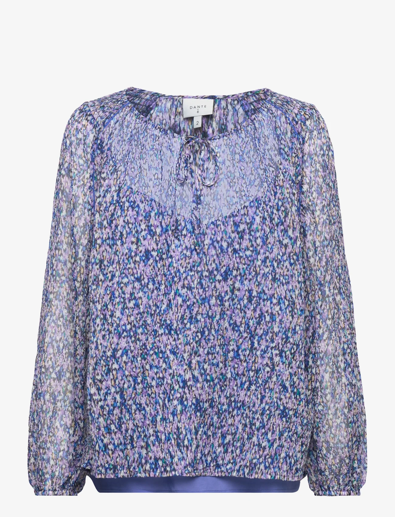 Dante6 - D6Mannet bohemian print top - blouses met lange mouwen - multicolour - 0
