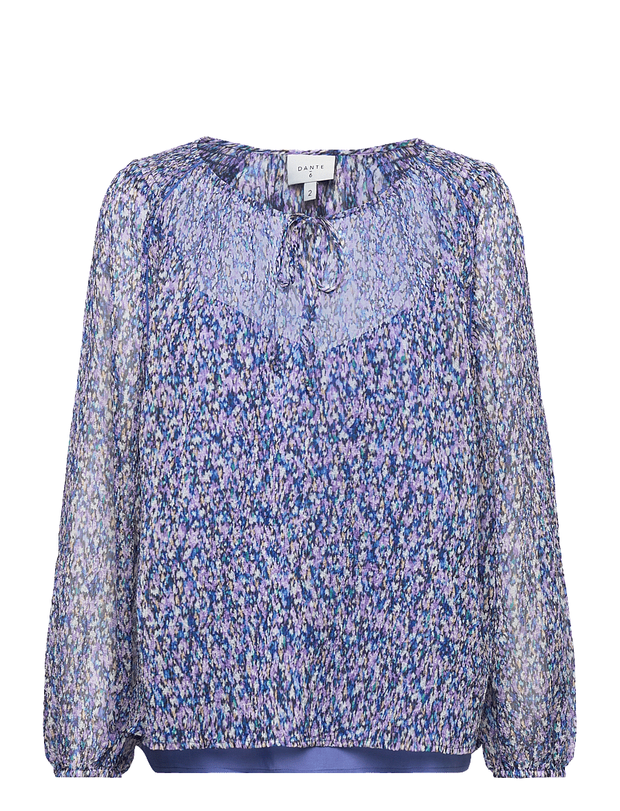 Dante6 - D6Mannet bohemian print top - pikkade varrukatega pluusid - multicolour - 1