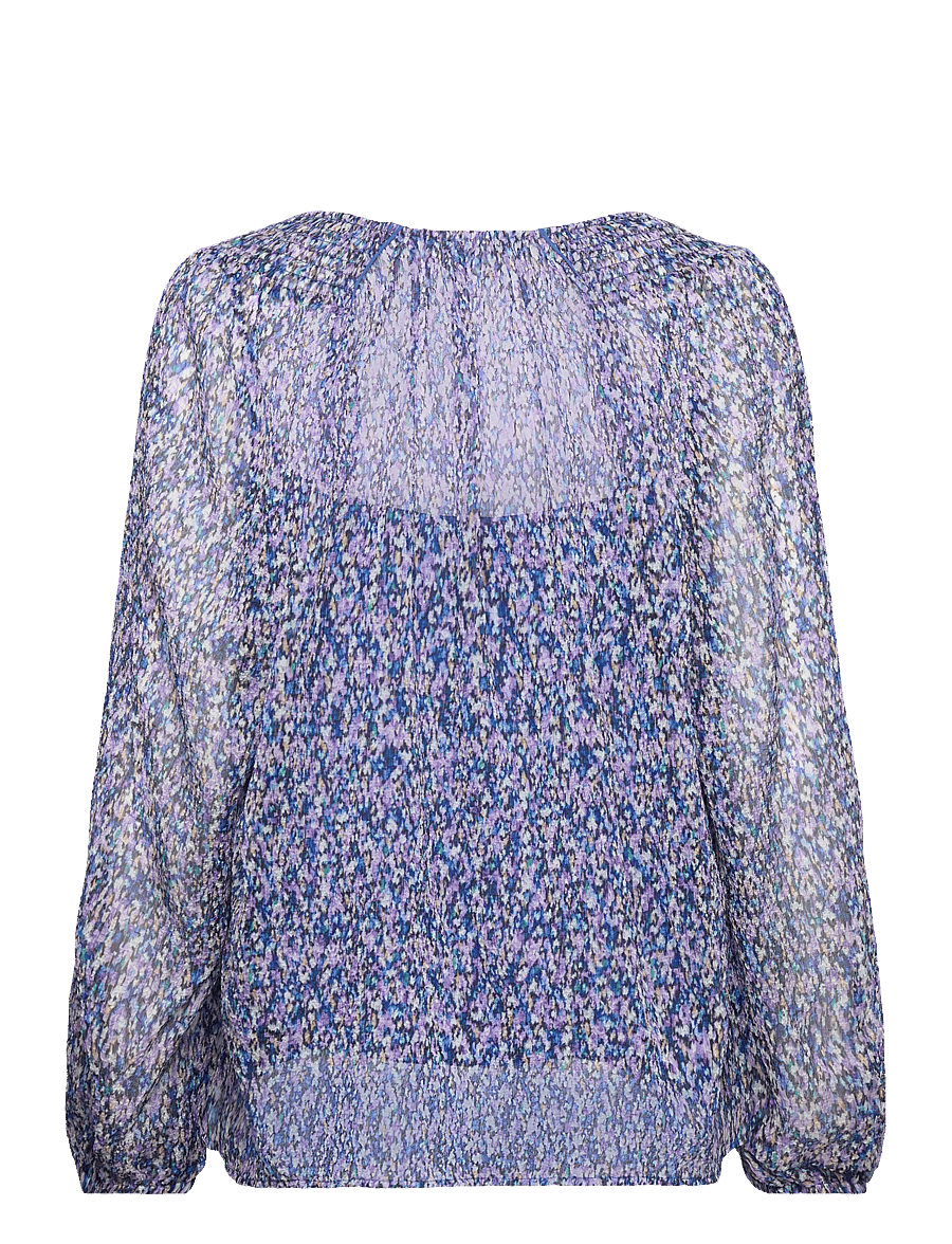 Dante6 - D6Mannet bohemian print top - pikkade varrukatega pluusid - multicolour - 2
