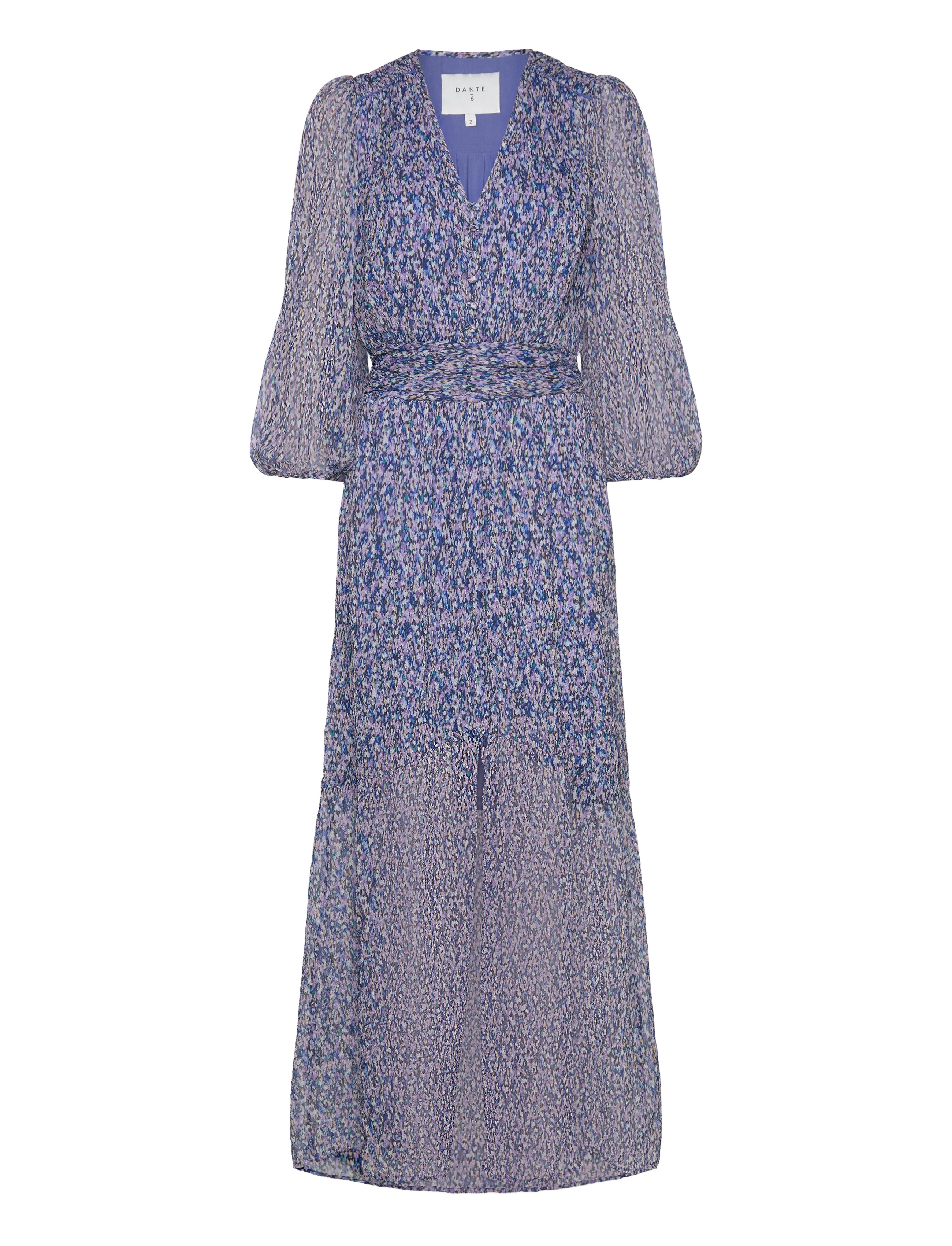 Dante6 D6Peony maxi print dress - Klänningar - MULTICOLOUR / blue