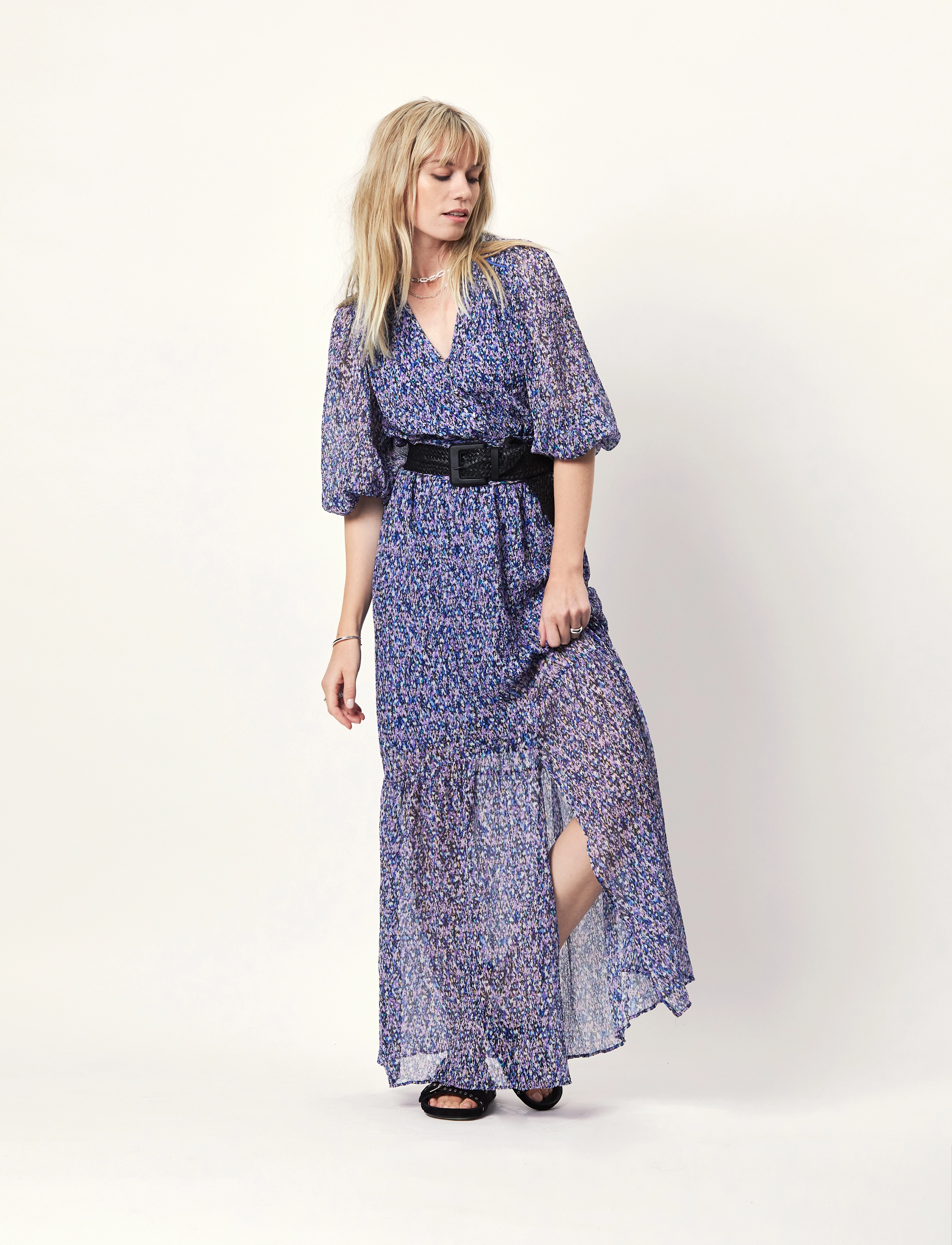 Dante6 - D6Peony maxi print dress - suvekleidid - multicolour - 0