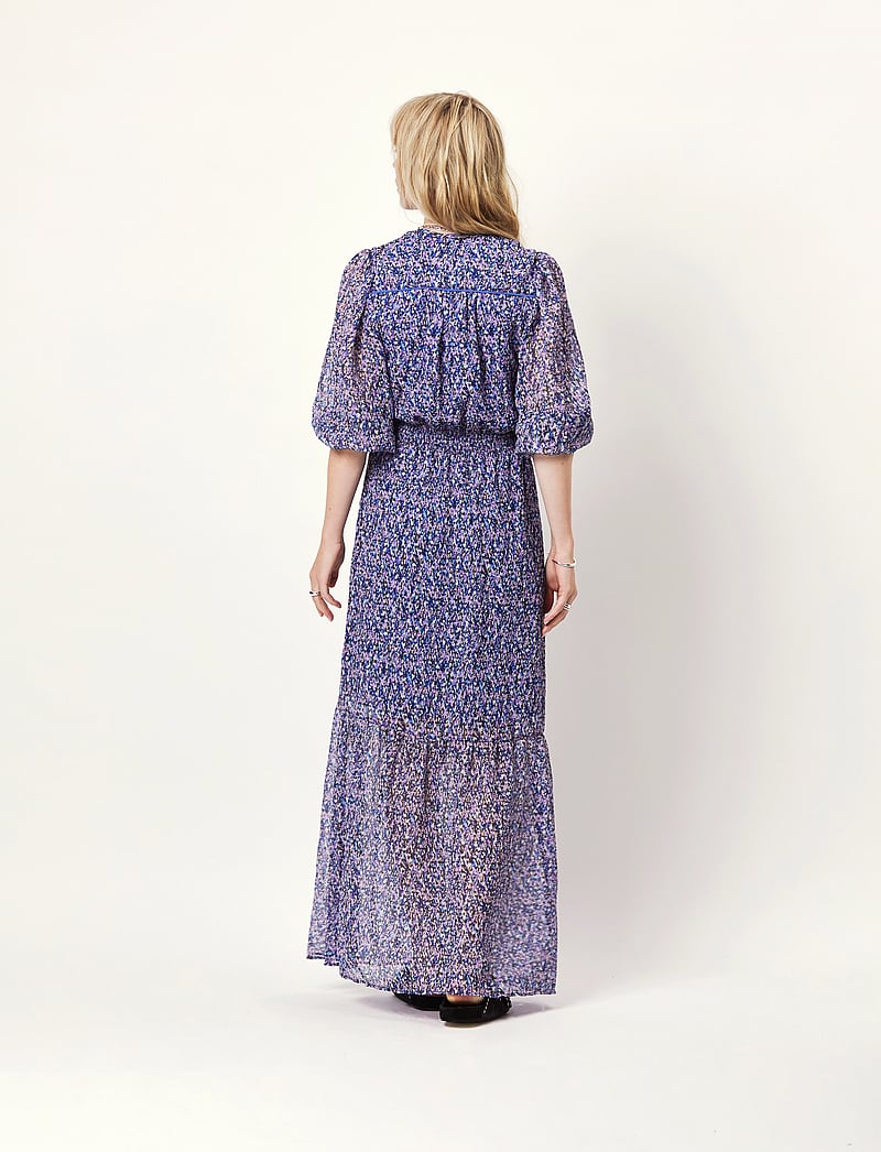 Dante6 - D6Peony maxi print dress - sommerkjoler - multicolour - 4