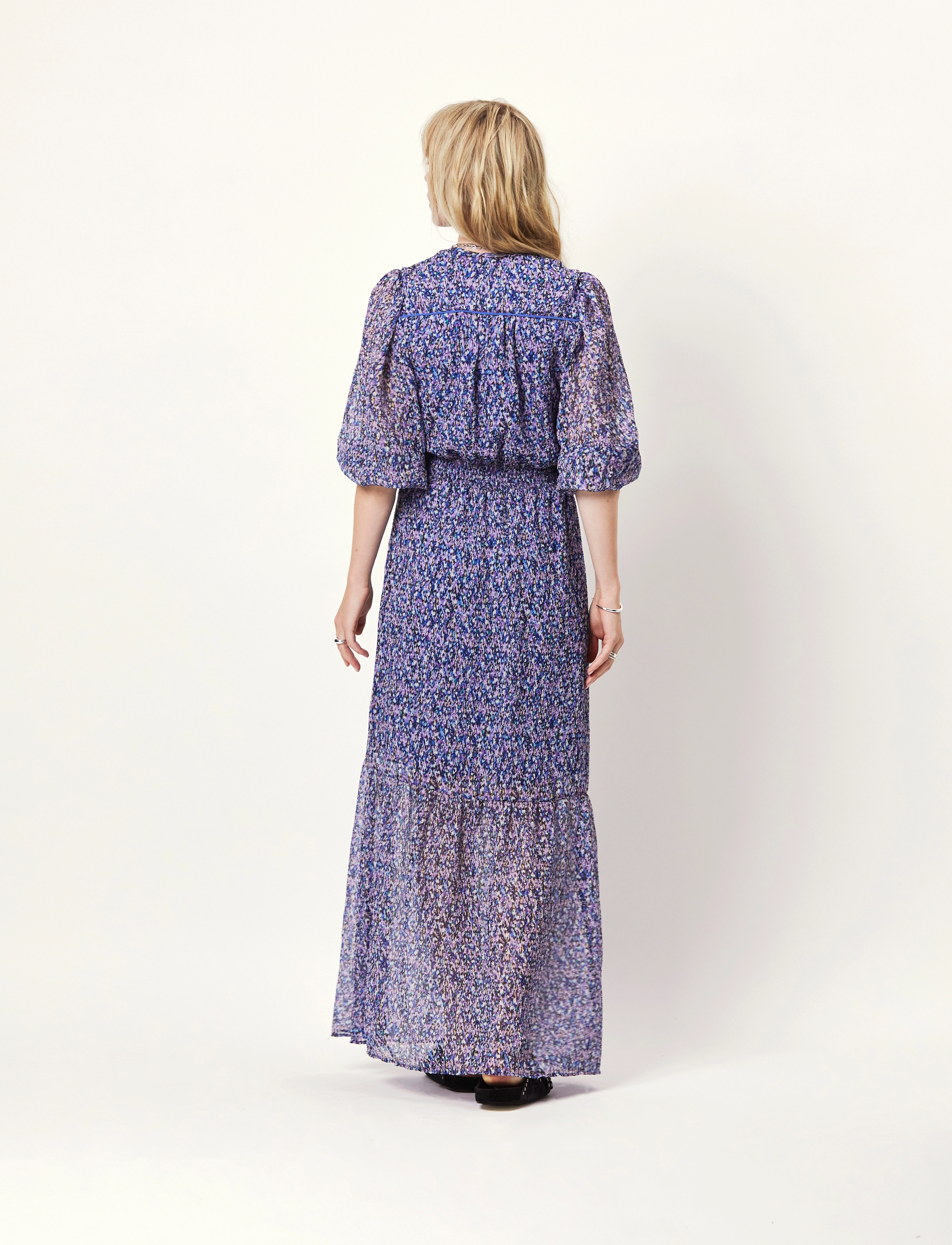 Dante6 - D6Peony maxi print dress - suvekleidid - multicolour - 4