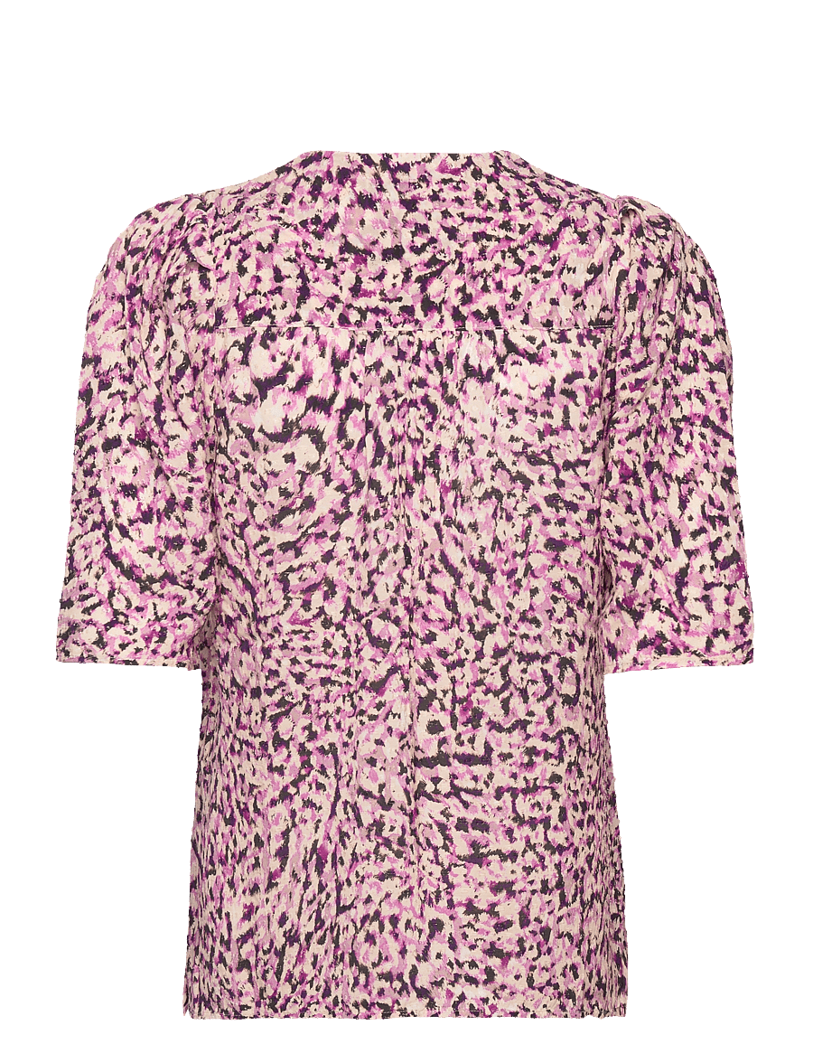 Dante6 - D6Doja puff sleeve top - kurzärmelige blusen - multicolour - 2