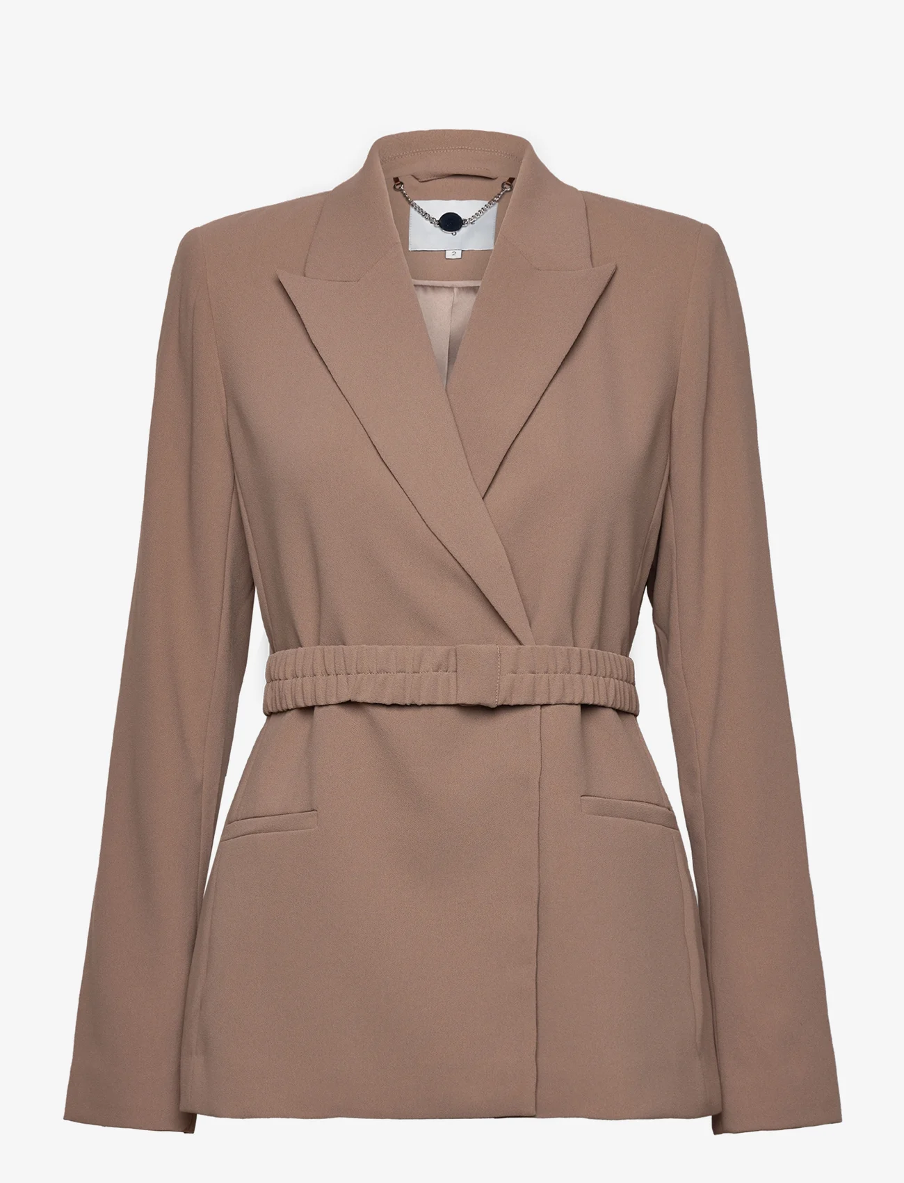 Dante6 - D6Mémoire belted blazer - peoriided outlet-hindadega - pure taupe - 0