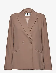 Dante6 - D6Mémoire belted blazer - party wear at outlet prices - pure taupe - 2
