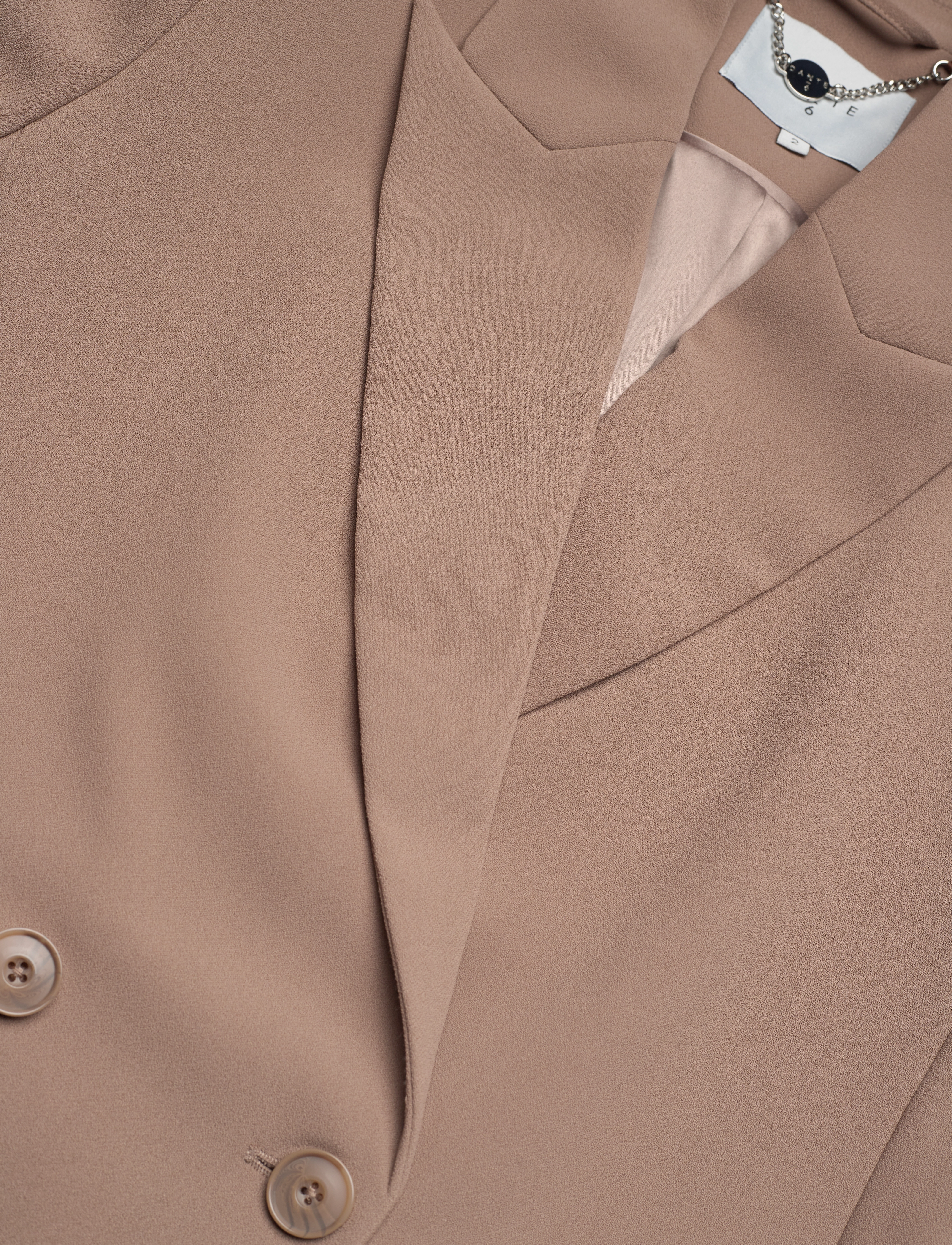 Dante6 - D6Mémoire belted blazer - pure taupe - 3
