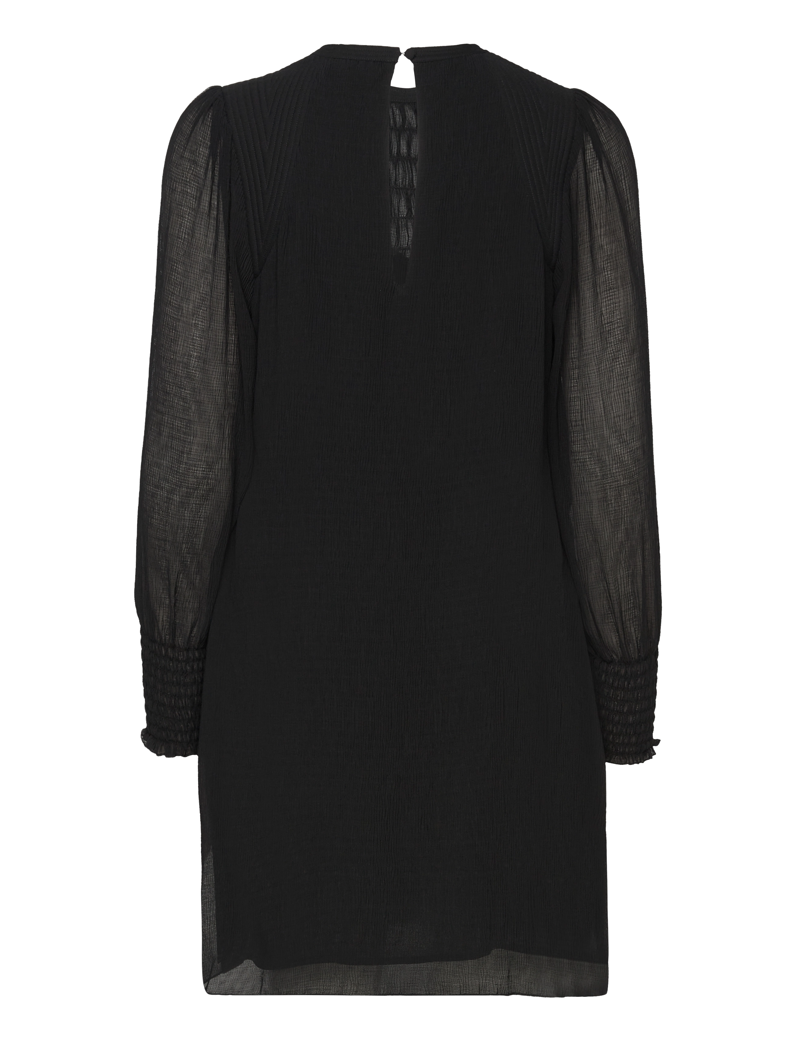Dante6 - D6Mercury smocked mini dress - robes courtes - raven - 2
