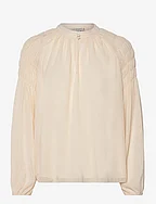D6Aubrey smocked blouse - BUTTER CREAM