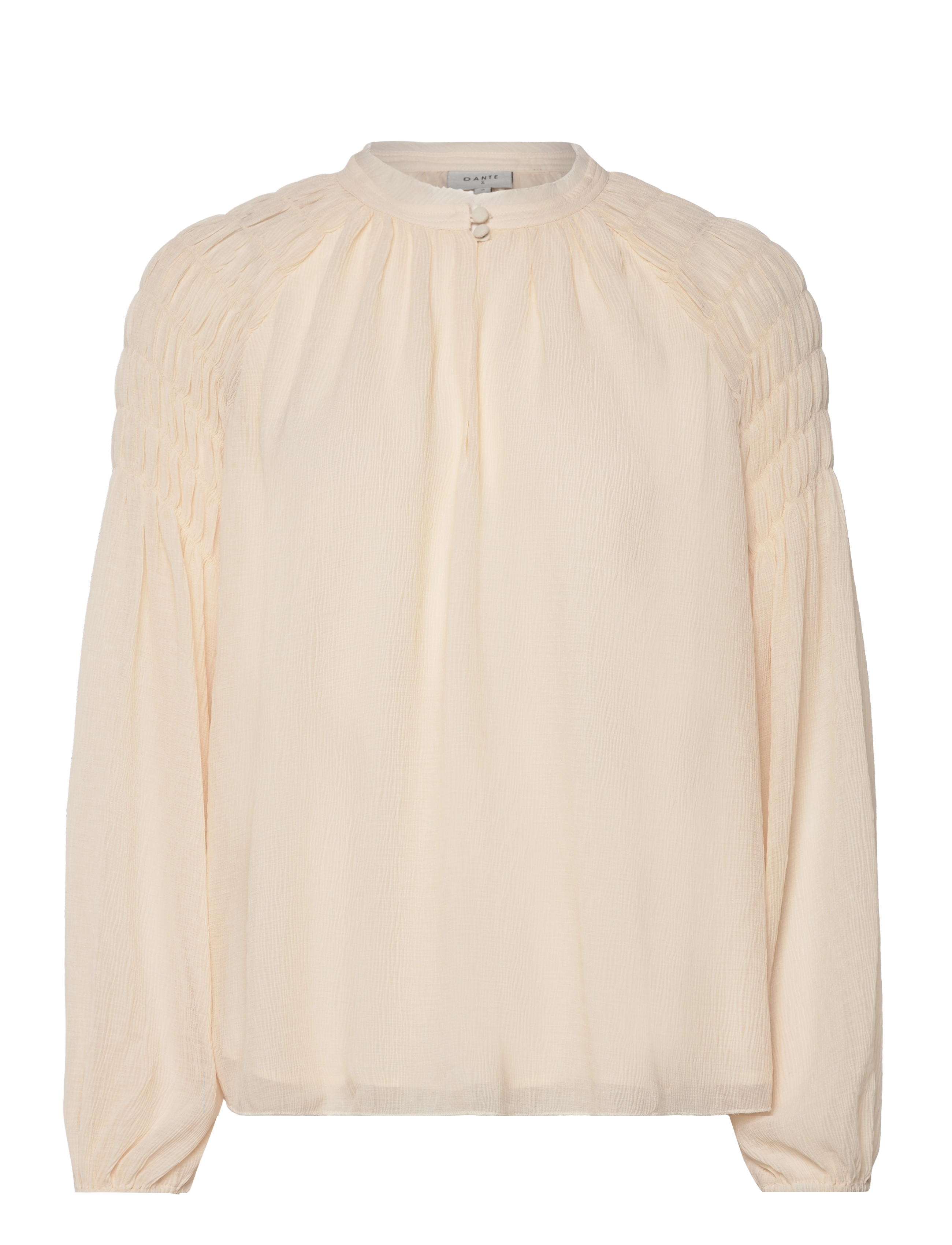 Dante6 - D6Aubrey smocked blouse - butter cream - 1
