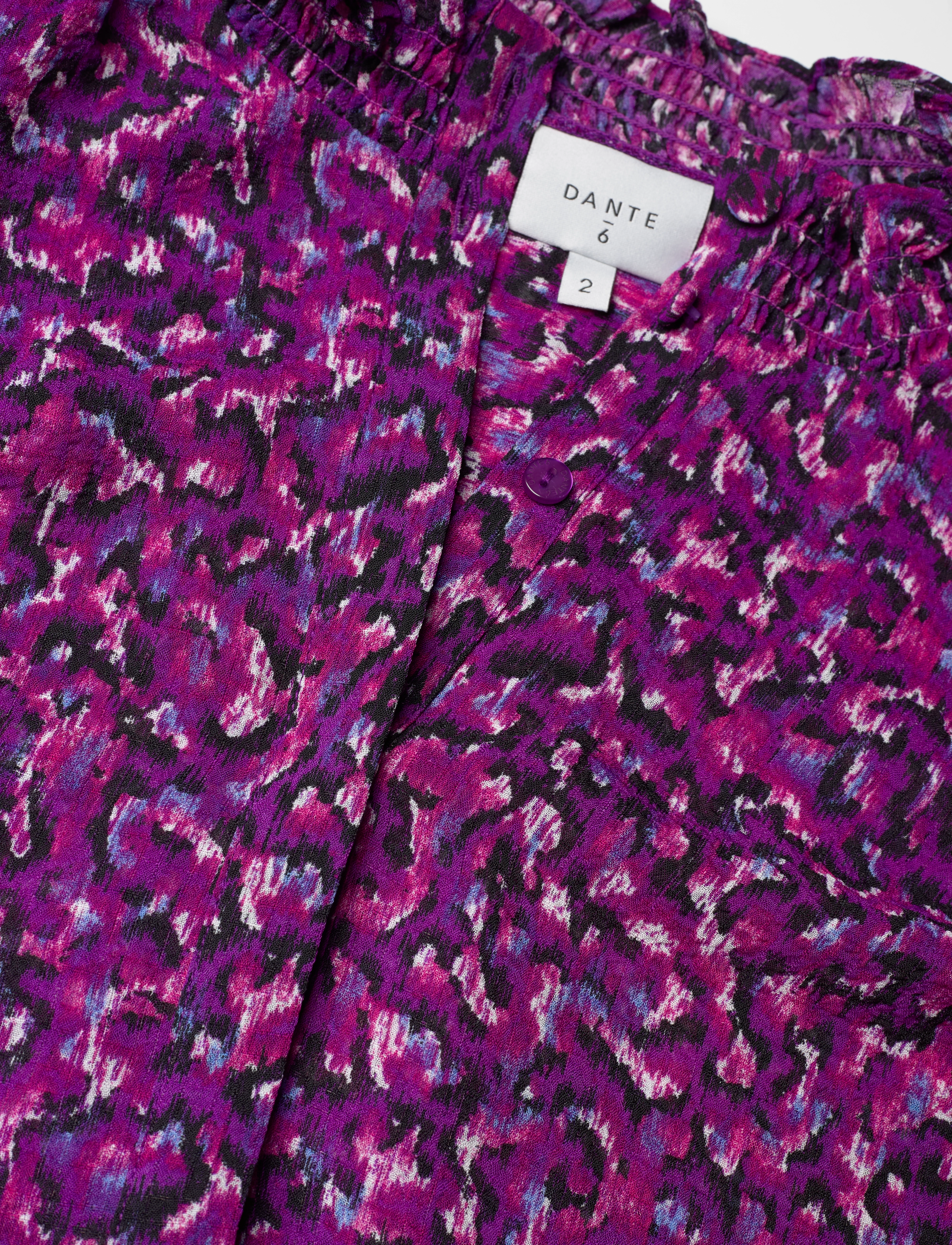 Dante6 - D6Moiré printed blouse - multicolour - 3