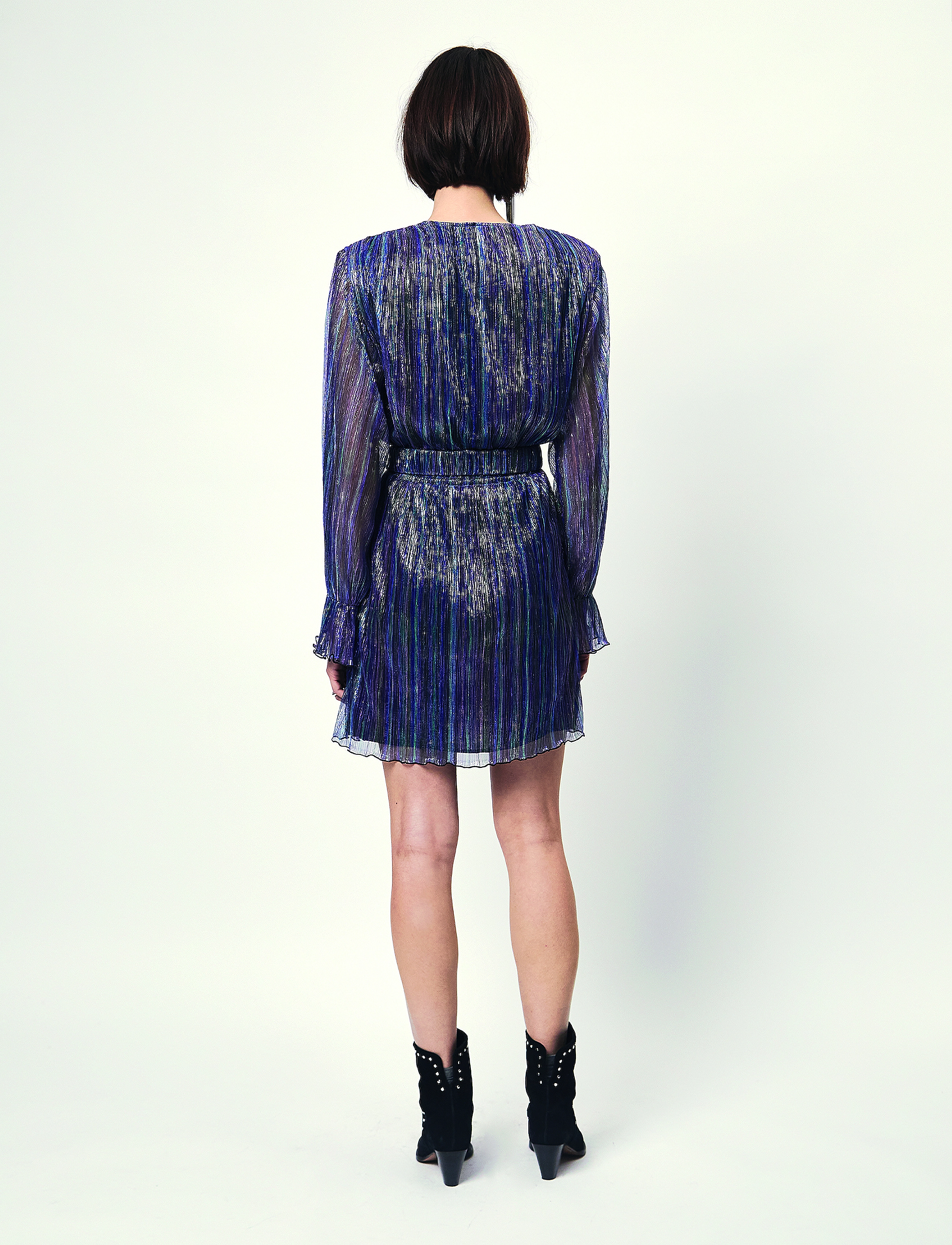 Dante6 - D6Elora plissé mini dress - festkjoler - multicolour - 3